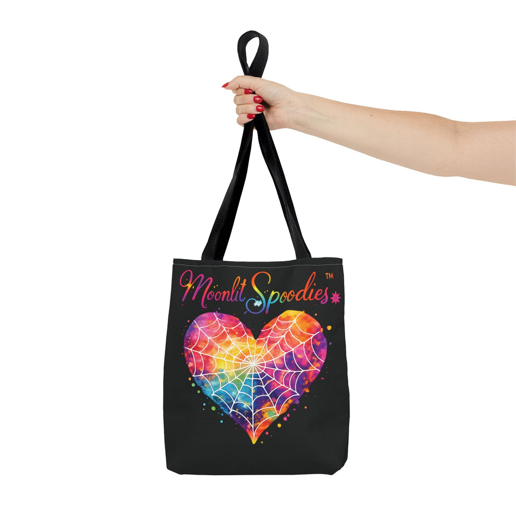 Moonlit Spoodies Rainbow Heart Tote Bag