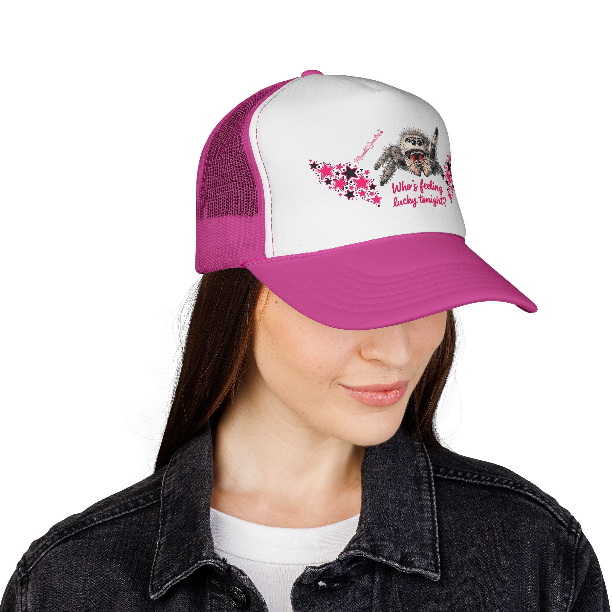 Trucker Cap — 'Who's Feeling Lucky Tonight' Lucky Spider