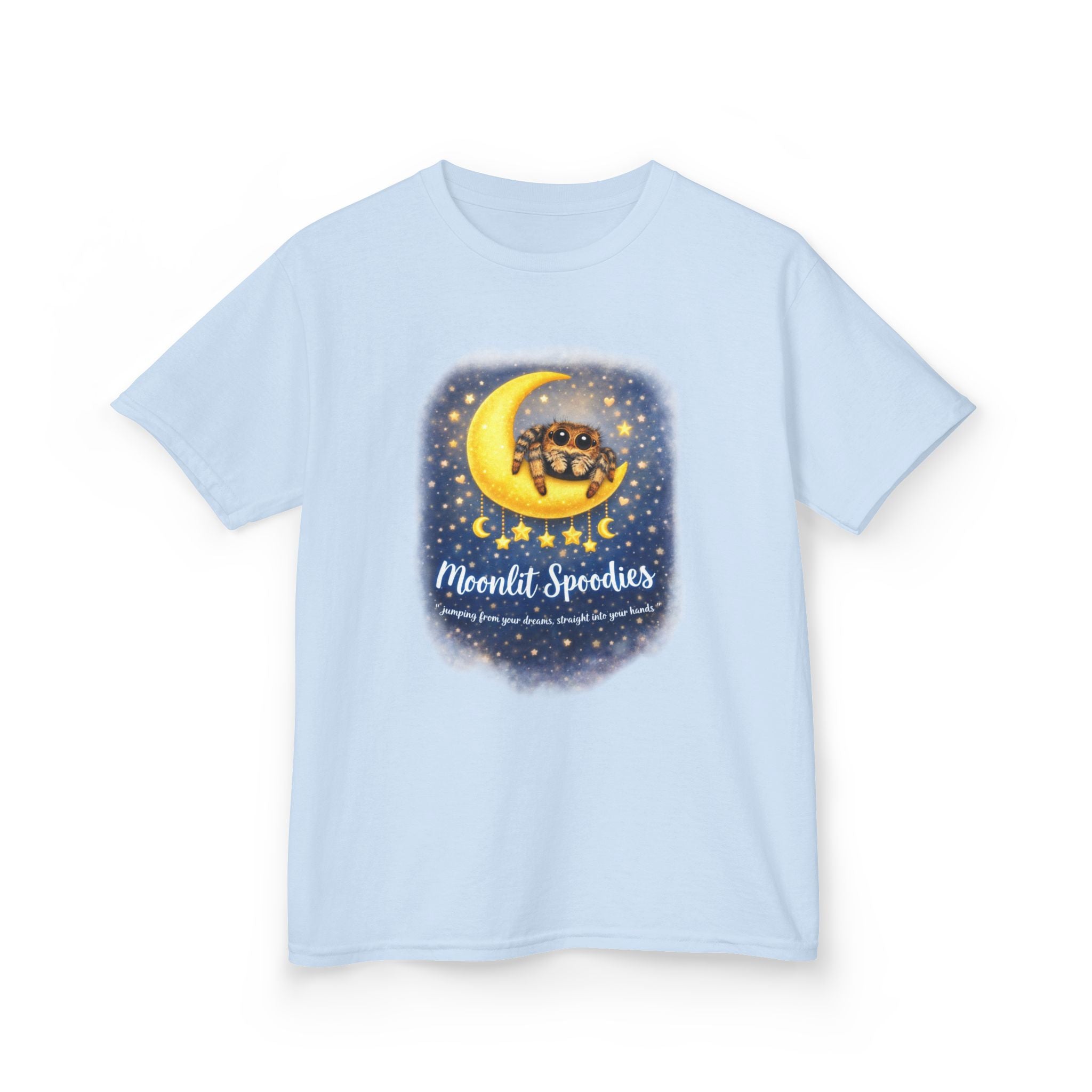 Kids Tee — 'Moonlit Speeders' Cute Moon & Turtle Night Sky Graphic