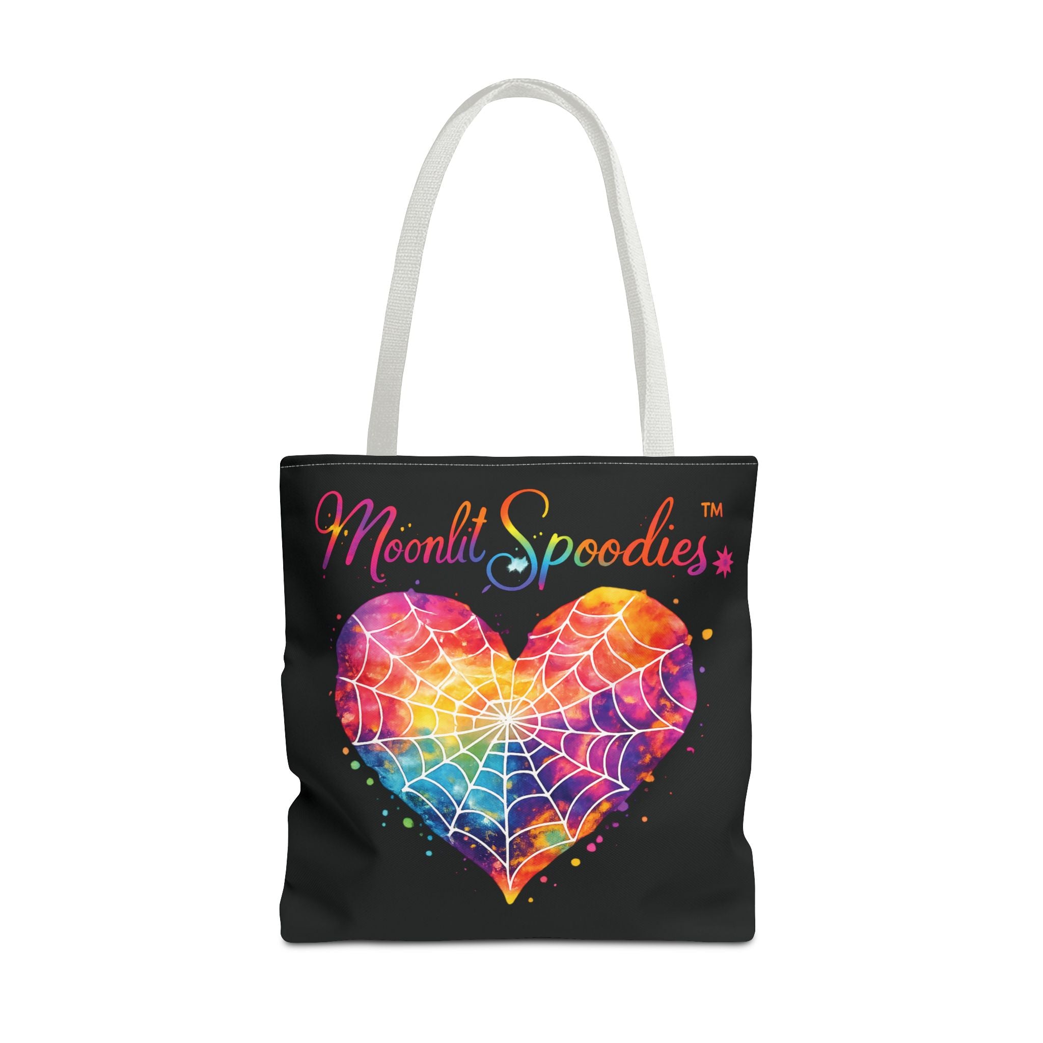 Moonlit Spoodies Rainbow Heart Tote Bag
