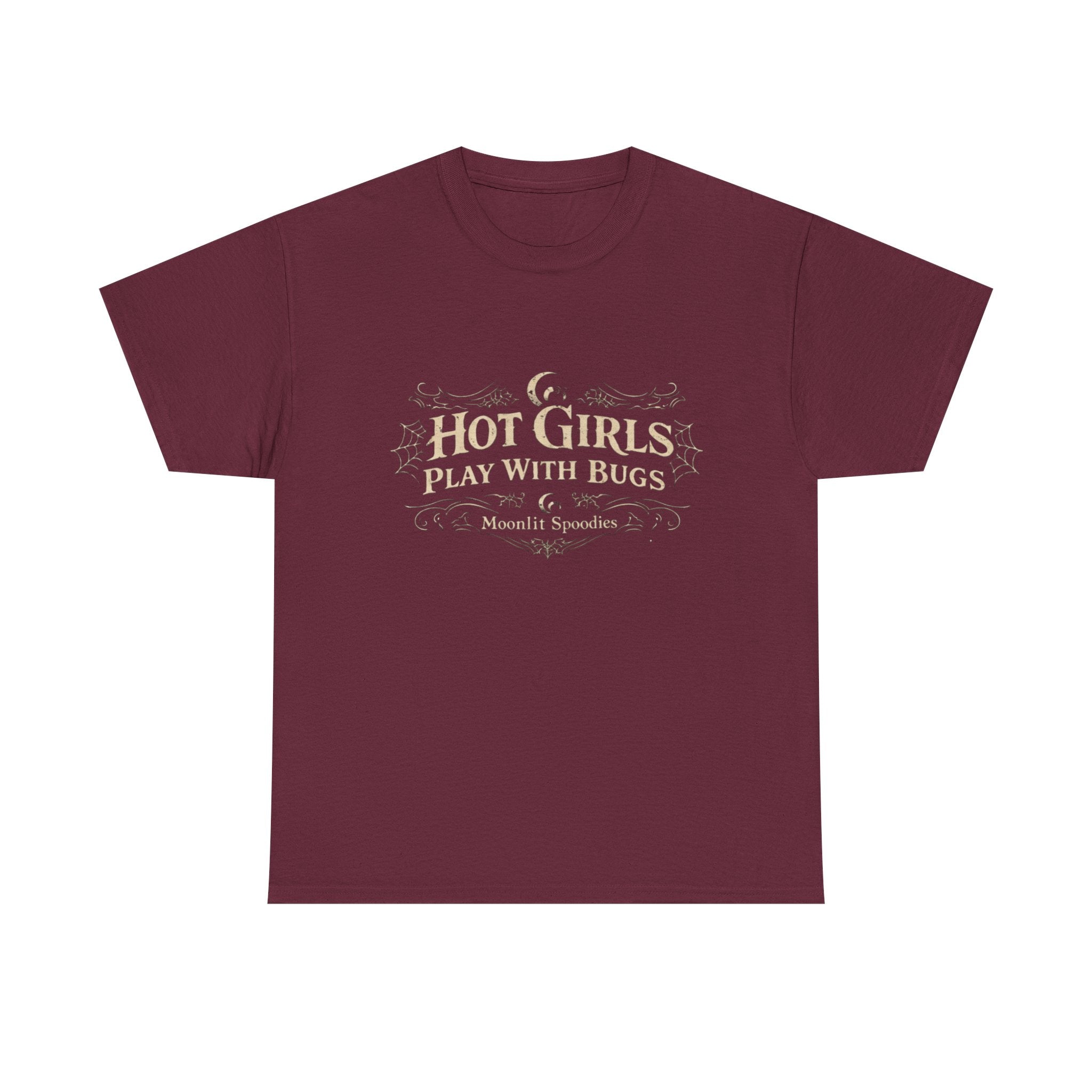 Bug Lover T-Shirt – “Hot Girls Play With Bugs” Vintage-Inspired Graphic Tee