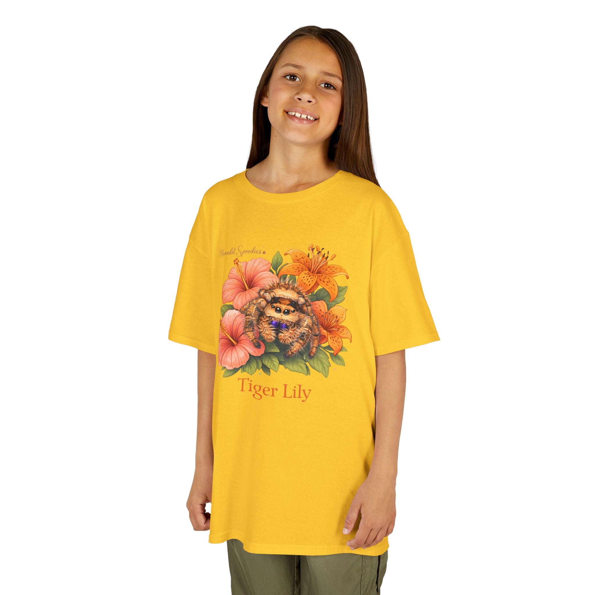 Kids Tee — Tiger Lily Floral Graphic