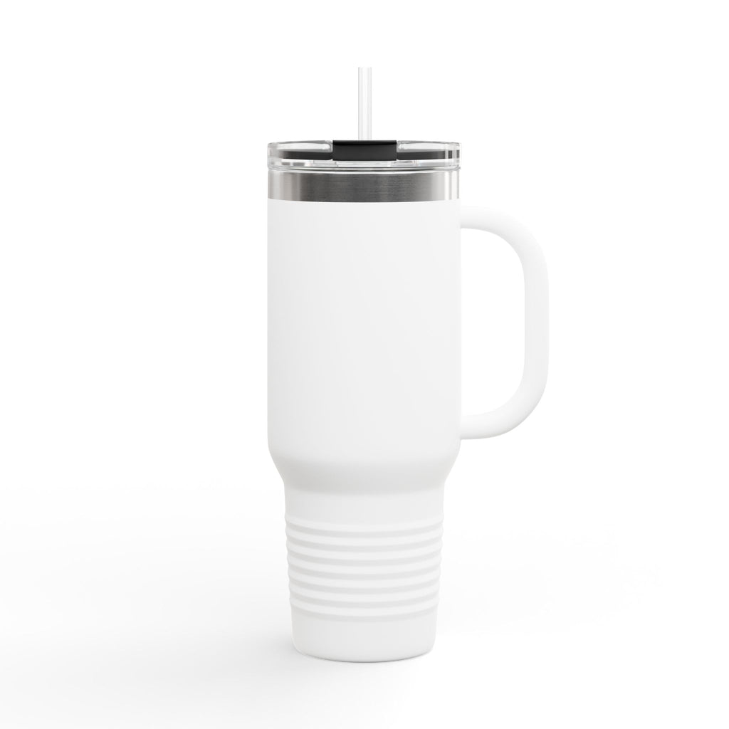 40oz Insulated Travel Mug — 'Moonlit Spoodies' Jumping Spider Design