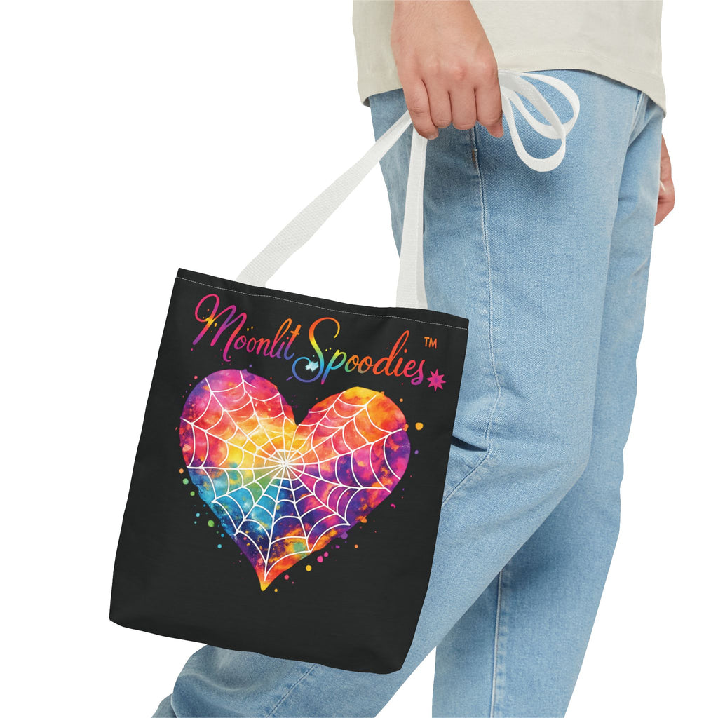 Moonlit Spoodies Rainbow Heart Tote Bag