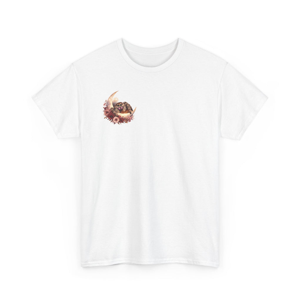 Moonlit Spoodies Tee — Minimal Sorsha Front Graphic with Logo & Slogan Back