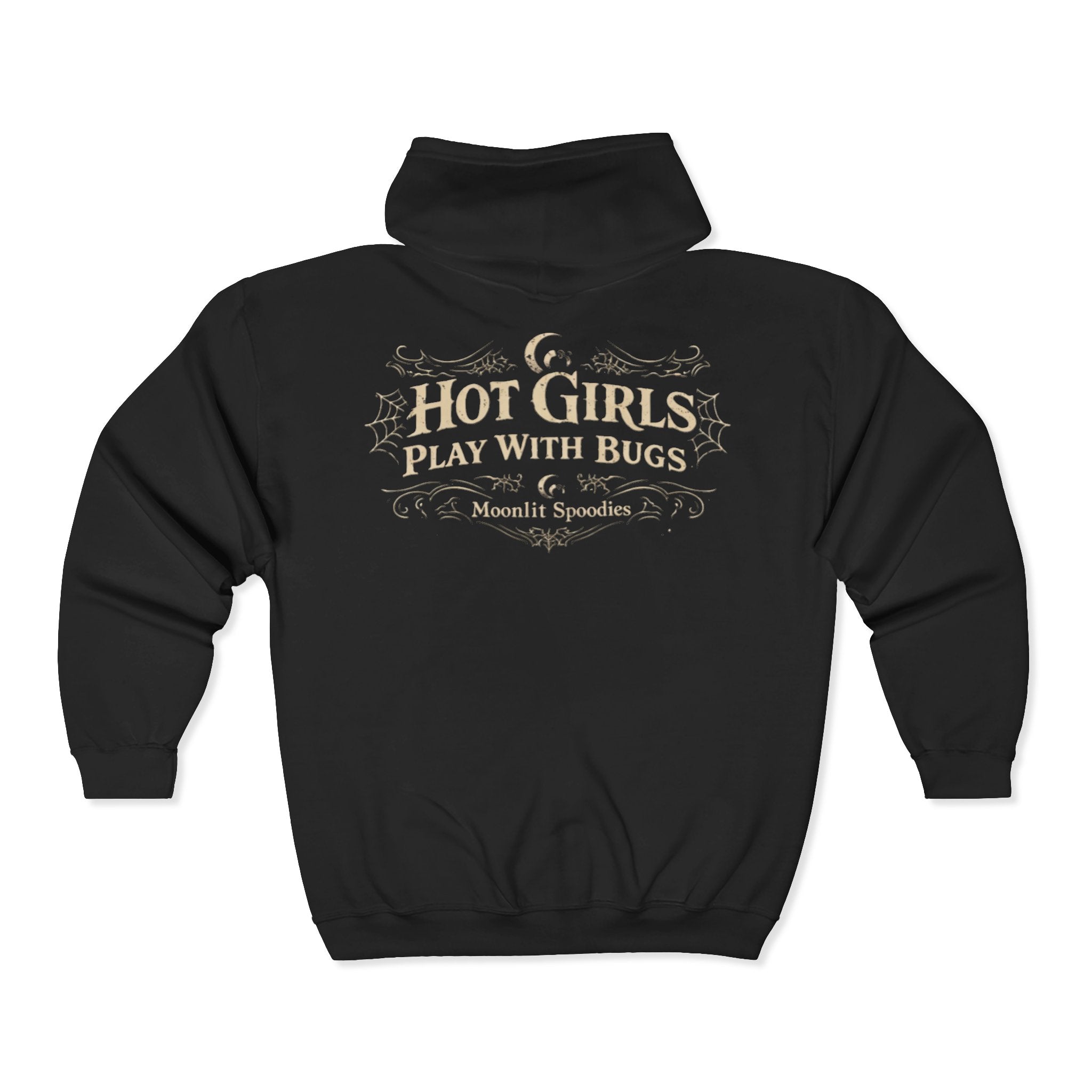Hot Girls Play With Bugs Zip Hoodie — Moonlit Spoodies Graphic Jacket
