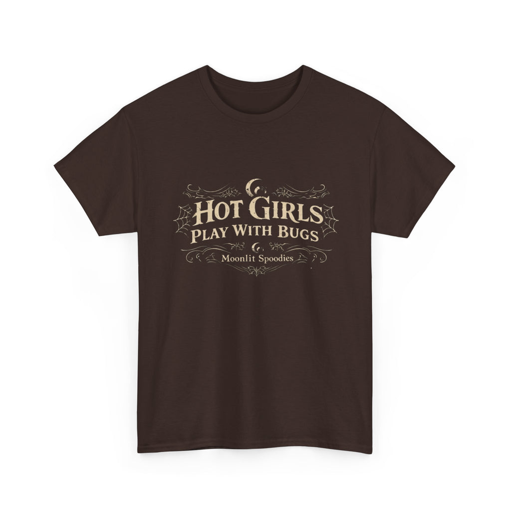 Bug Lover T-Shirt – “Hot Girls Play With Bugs” Vintage-Inspired Graphic Tee