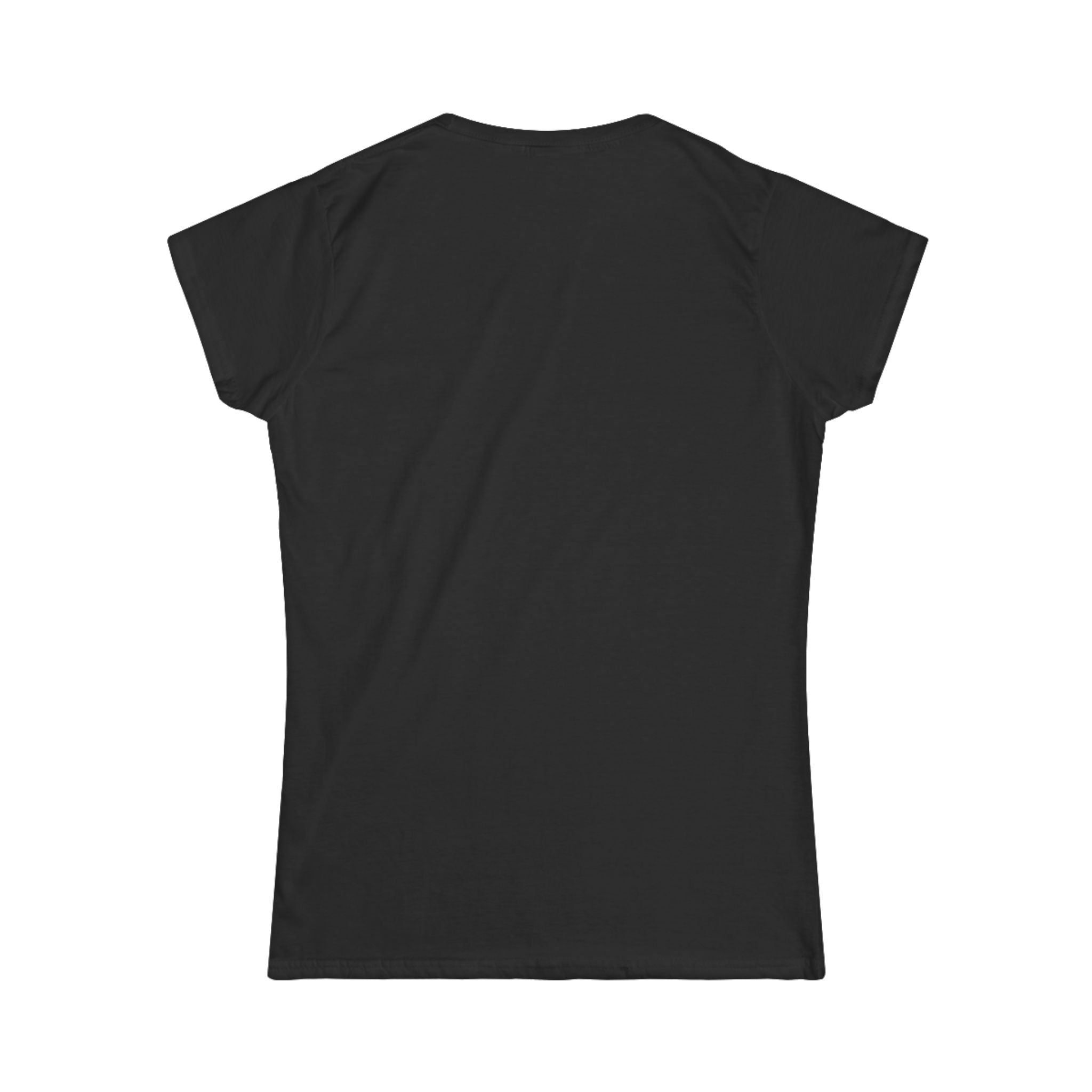 Women's Tee — Sorsha the Jumping Spider on Crescent Moon with Floral Bouquet