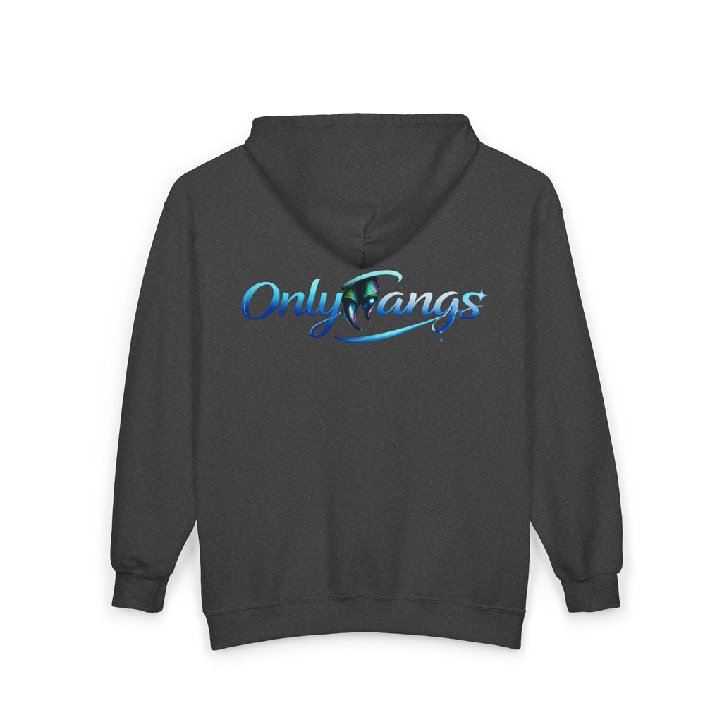 Parody Zip Hoodie — 'OnlyFangs' Full-Zip Sweatshirt