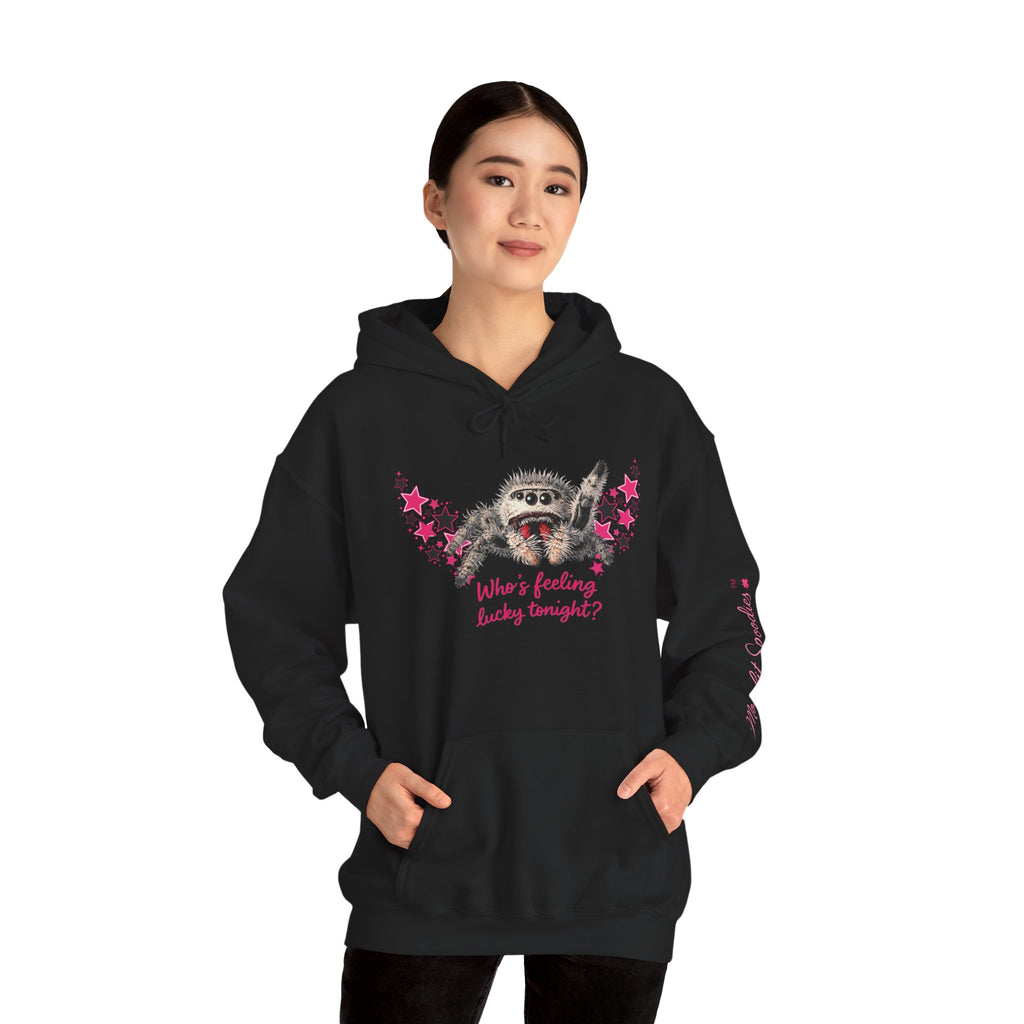 Hoodie — Featuring Lucky “Who’s Feeling Lucky Tonight?” Plush Halloween Pullover