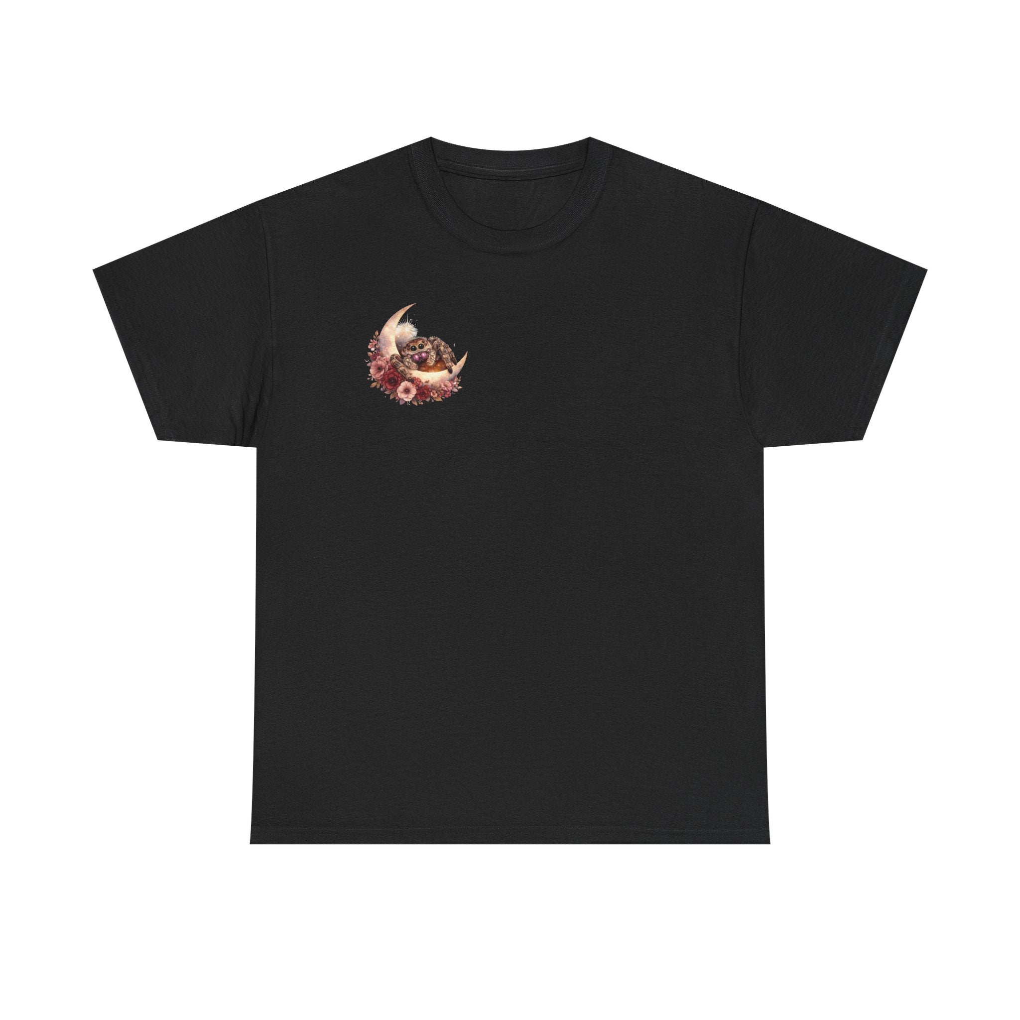 Moonlit Spoodies Tee — Minimal Sorsha Front Graphic with Logo & Slogan Back