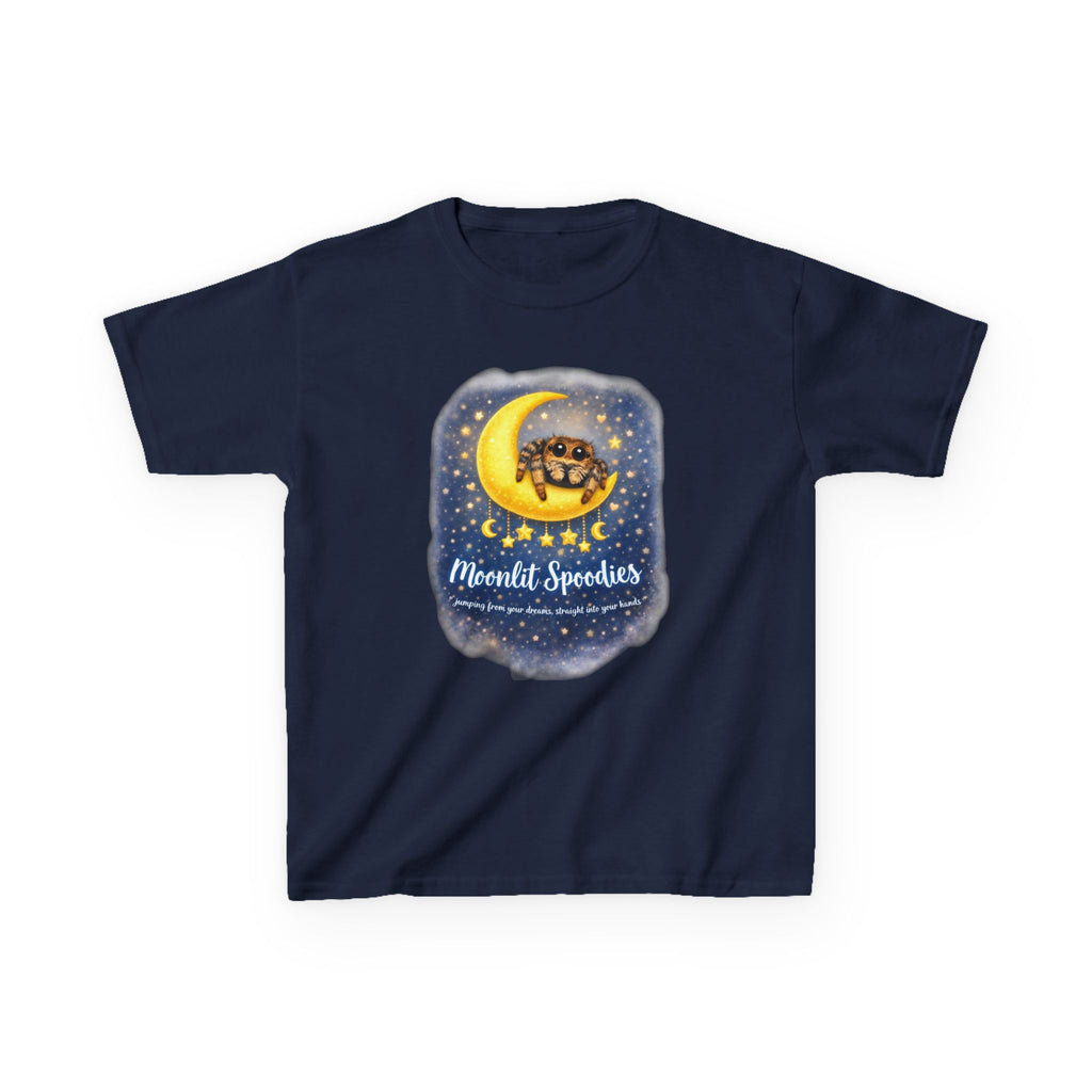 Kids Tee — 'Moonlit Speeders' Cute Moon & Turtle Night Sky Graphic