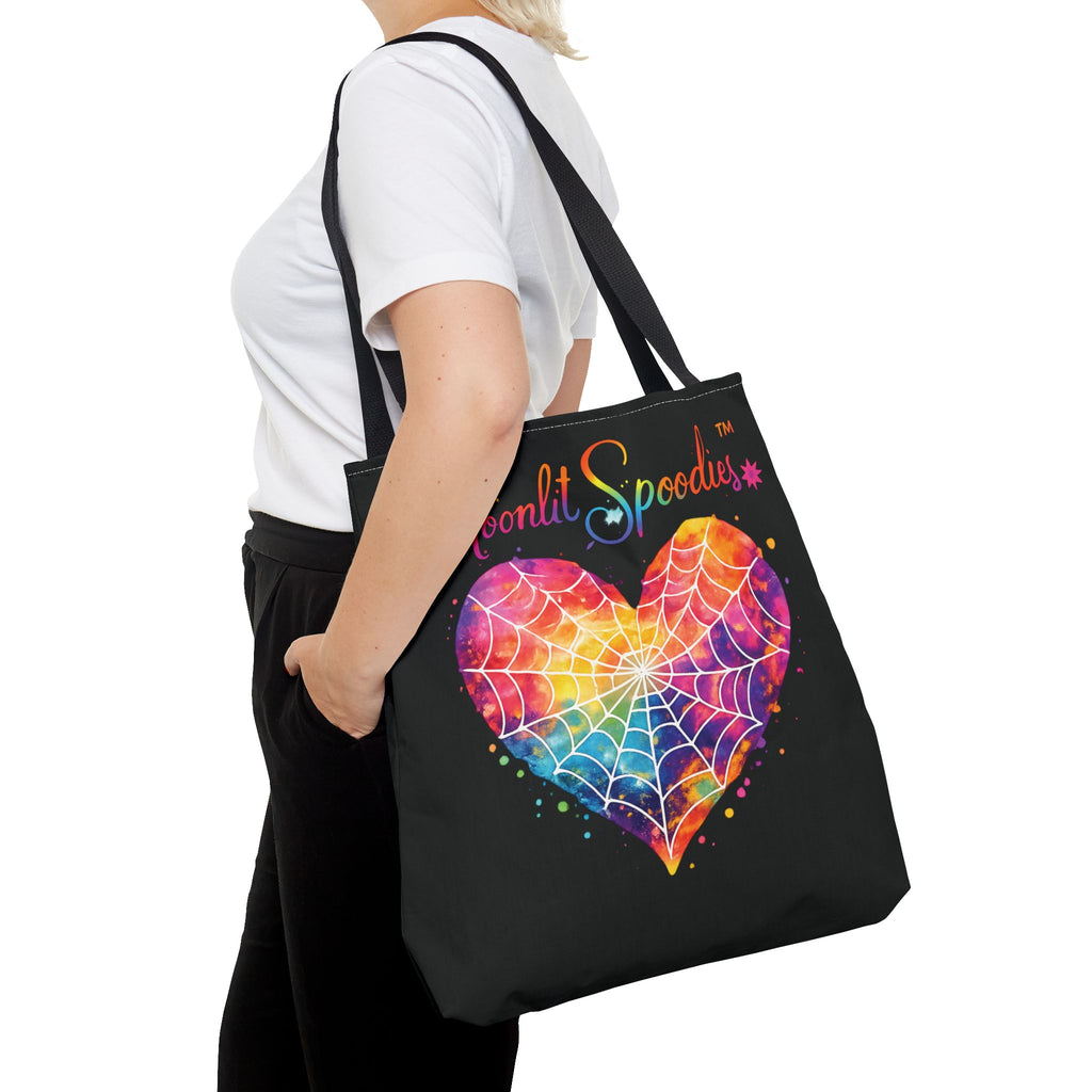 Moonlit Spoodies Rainbow Heart Tote Bag