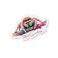 Colorful Jumping Spider Die-Cut Magnet – “Moonlit Spoodies”