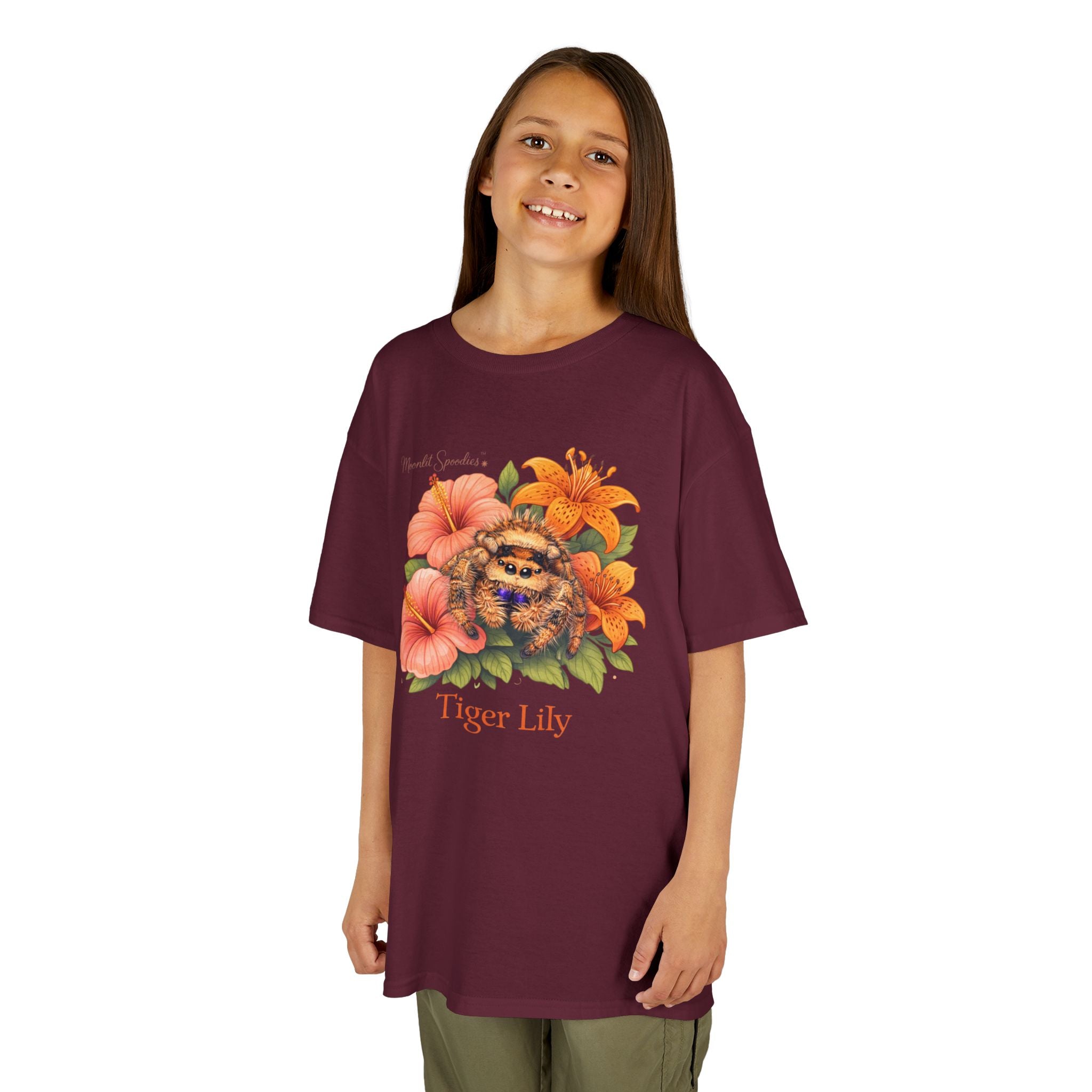 Kids Tee — Tiger Lily Floral Graphic