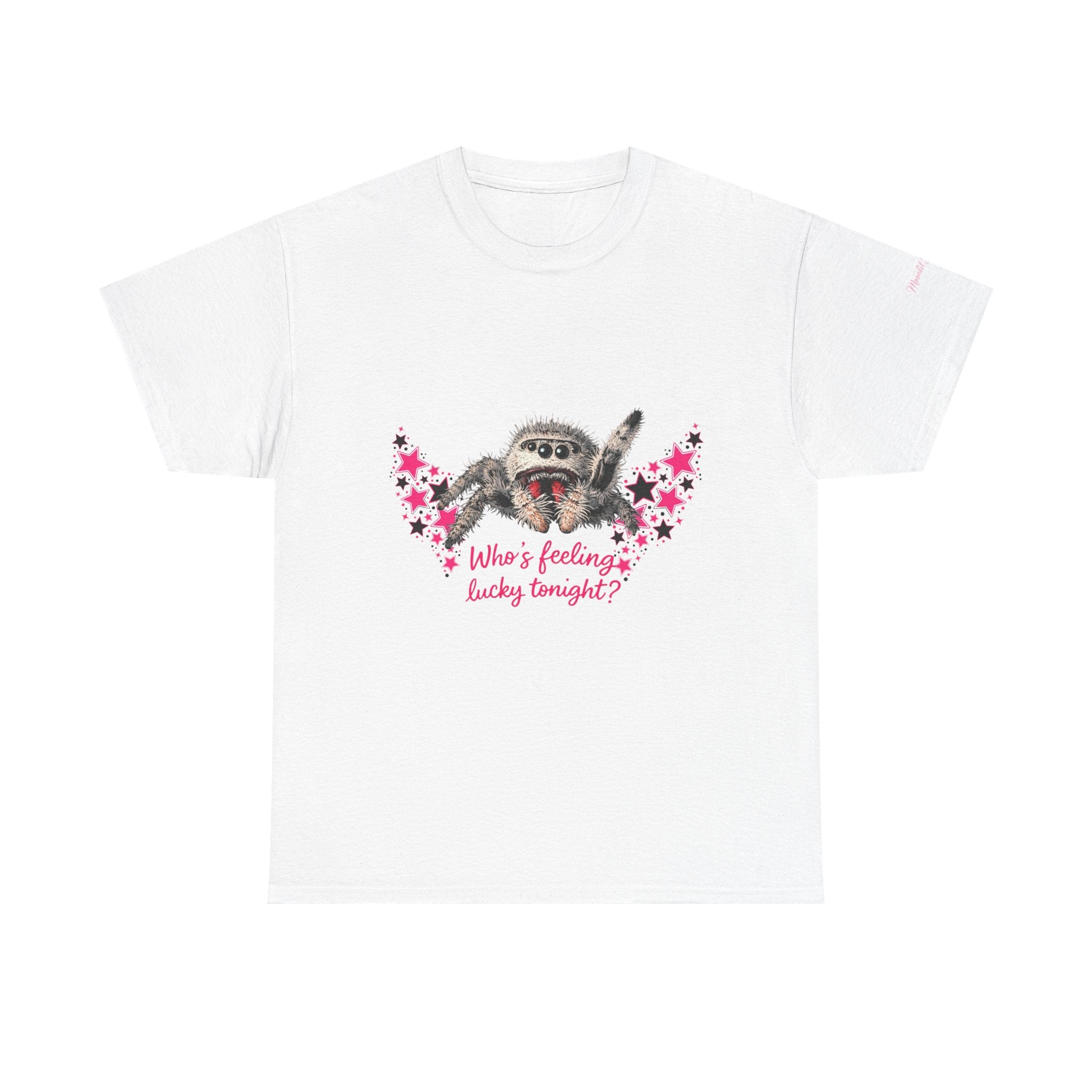 Who’s Feeling Lucky Tonight Spider T-Shirt — Lucky the Spider Graphic Tee