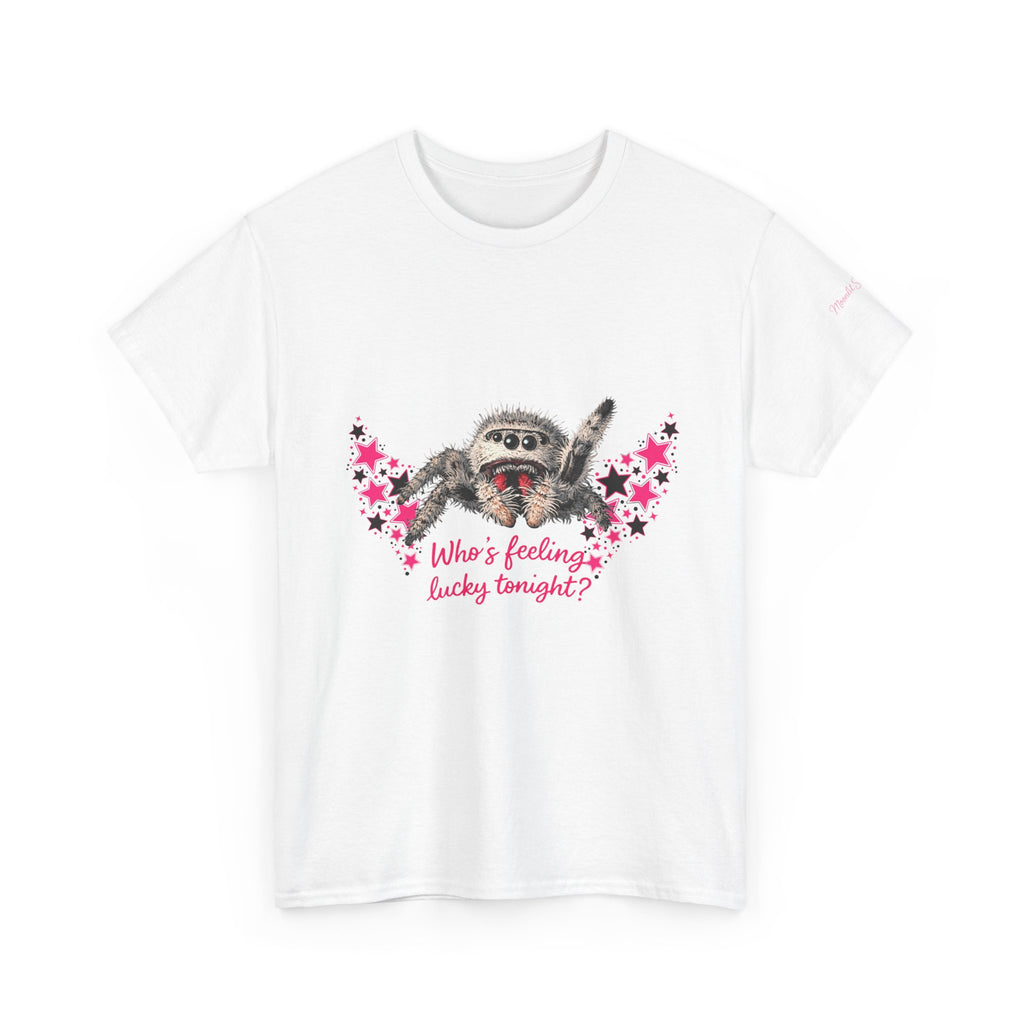 Who’s Feeling Lucky Tonight Spider T-Shirt — Lucky the Spider Graphic Tee