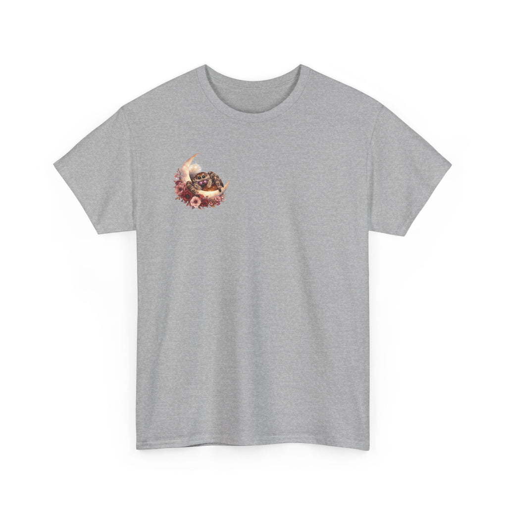 Moonlit Spoodies Tee — Minimal Sorsha Front Graphic with Logo & Slogan Back