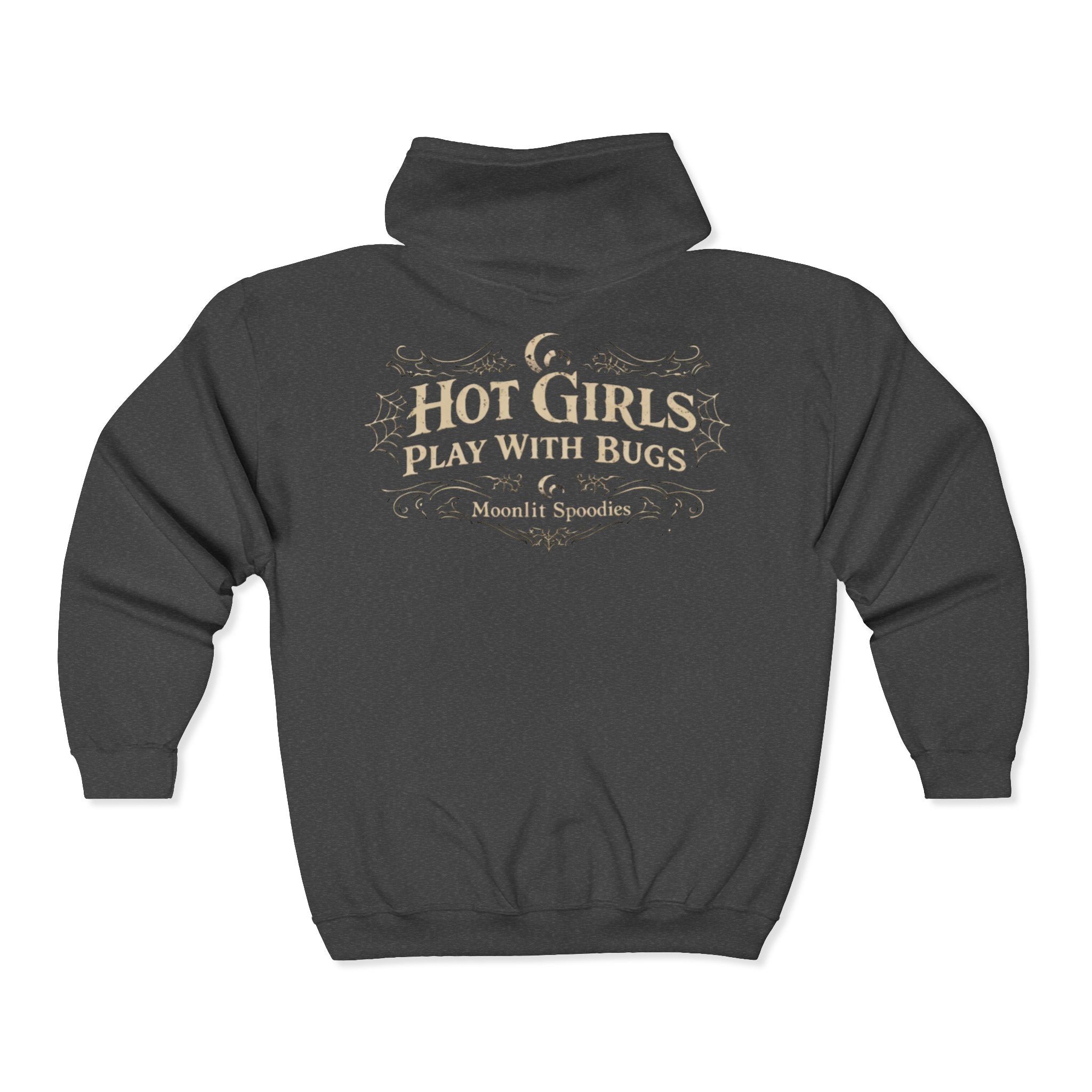Hot Girls Play With Bugs Zip Hoodie — Moonlit Spoodies Graphic Jacket