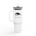 40oz Insulated Travel Mug — 'Moonlit Spoodies' Jumping Spider Design