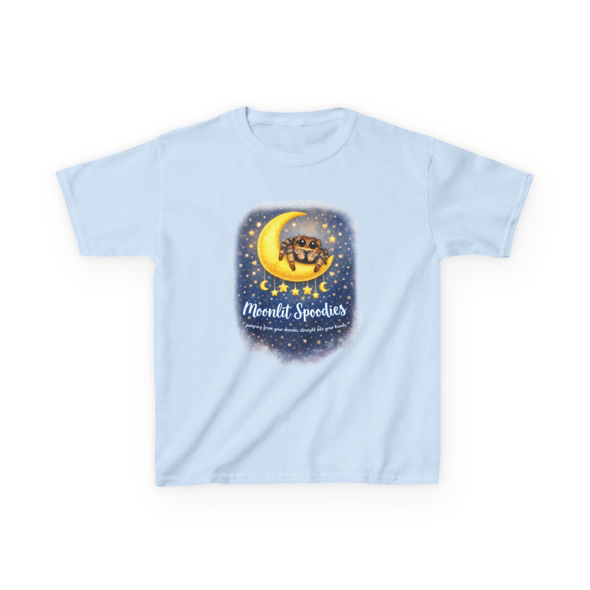 Kids Tee — 'Moonlit Speeders' Cute Moon & Turtle Night Sky Graphic