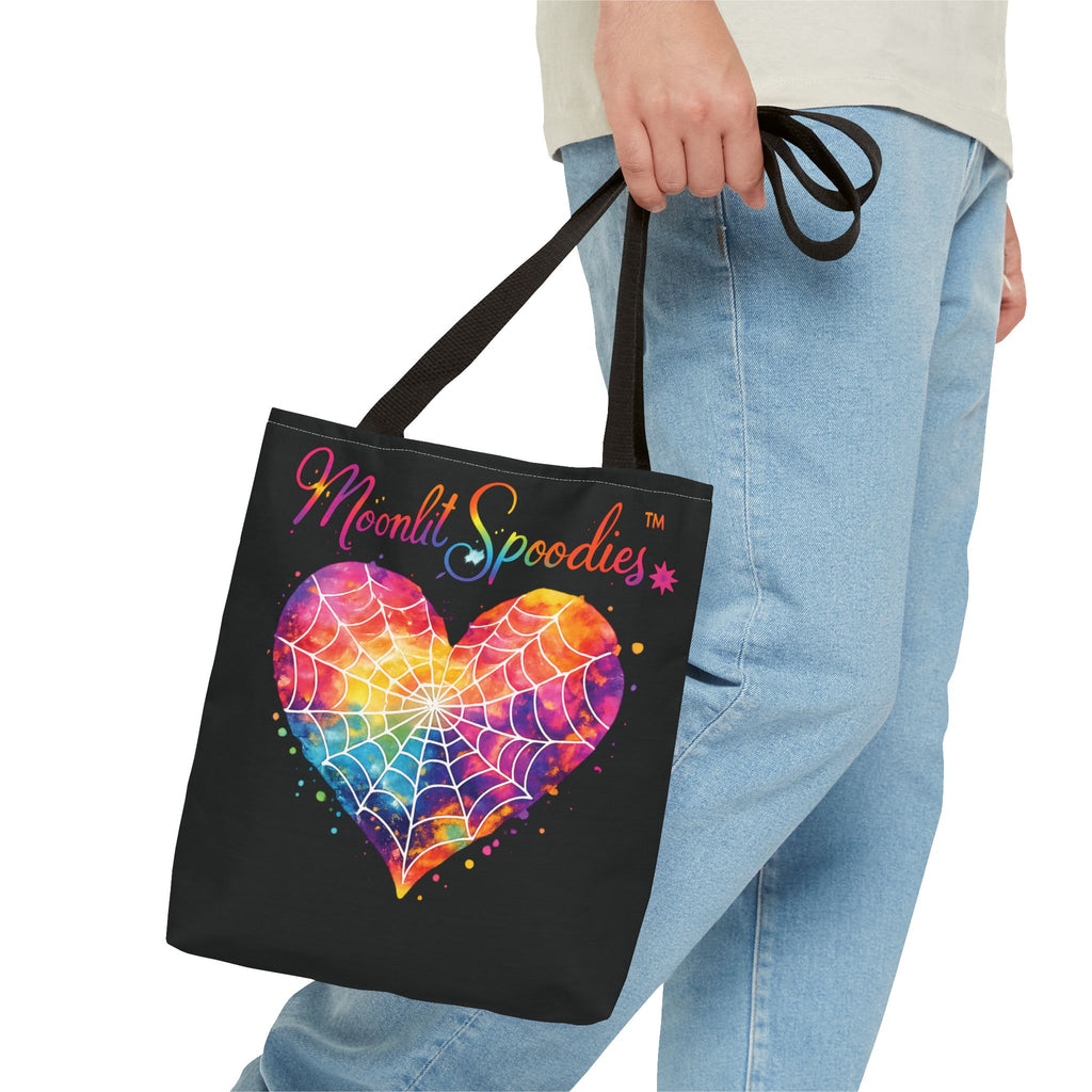 Moonlit Spoodies Rainbow Heart Tote Bag