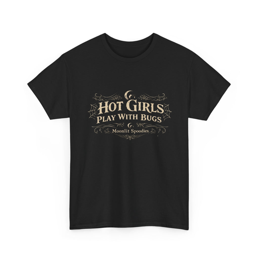 Bug Lover T-Shirt – “Hot Girls Play With Bugs” Vintage-Inspired Graphic Tee