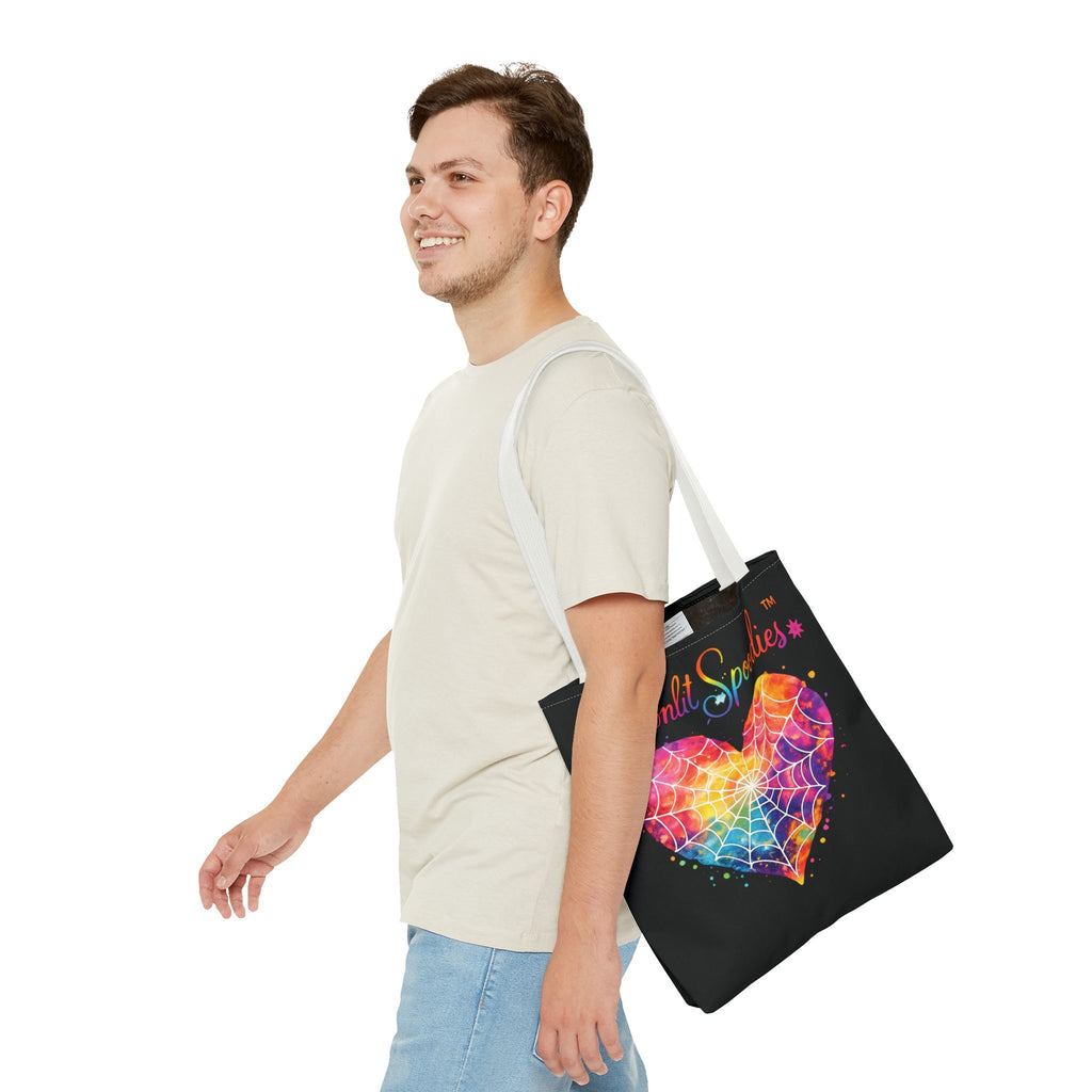Moonlit Spoodies Rainbow Heart Tote Bag