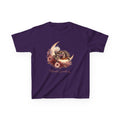 Kids Tee — Sorsha the Jumping Spider on Crescent Moon (Moonlit Spoodies)