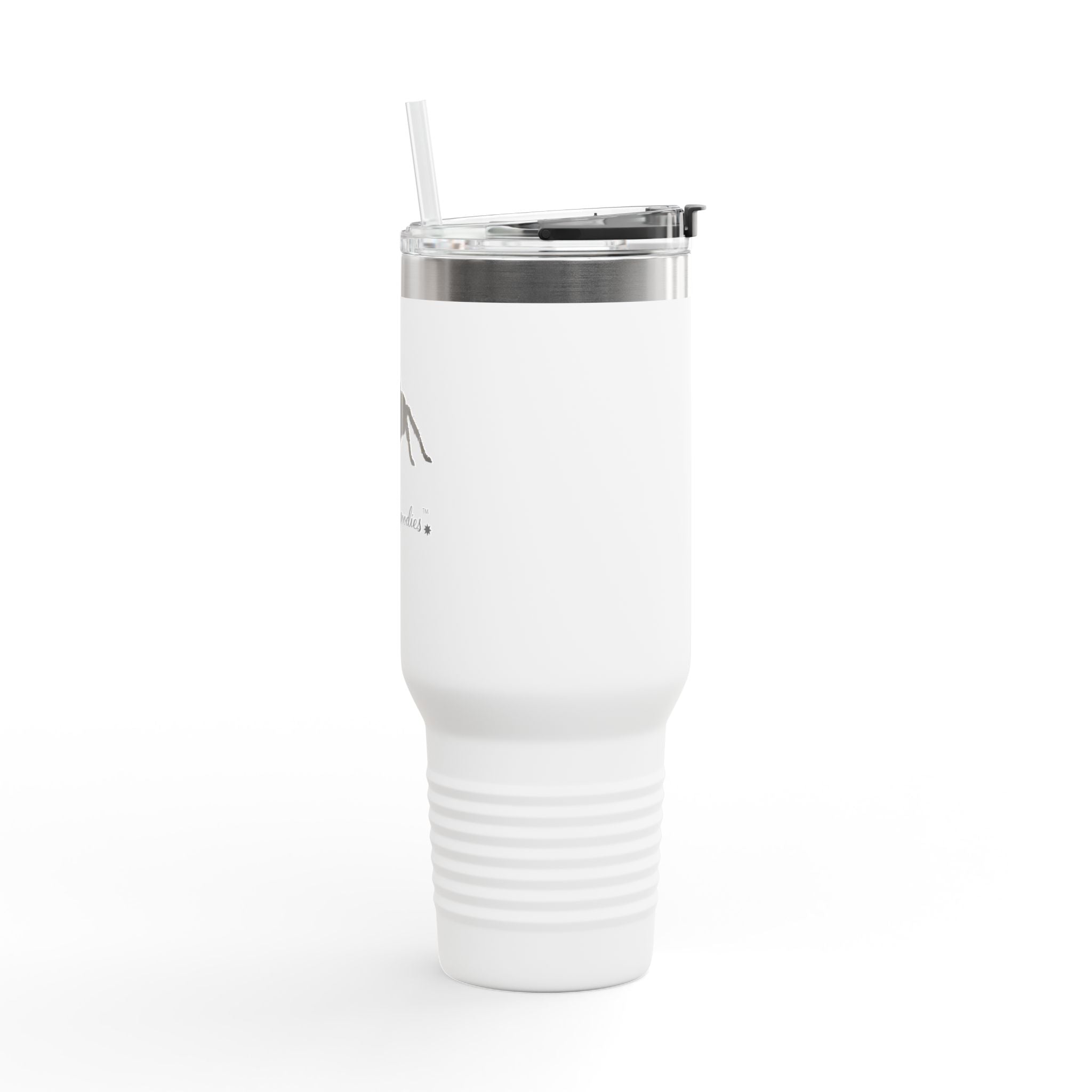 40oz Insulated Travel Mug — 'Moonlit Spoodies' Jumping Spider Design