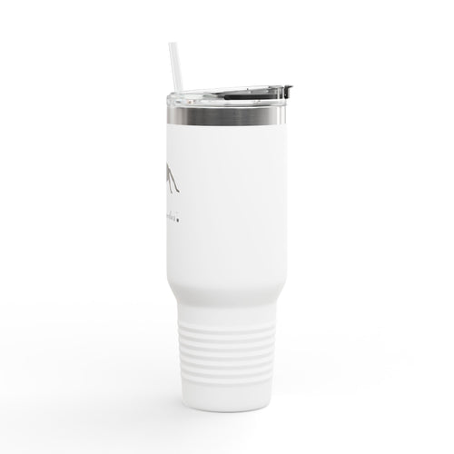 40oz Insulated Travel Mug — 'Moonlit Spoodies' Jumping Spider Design
