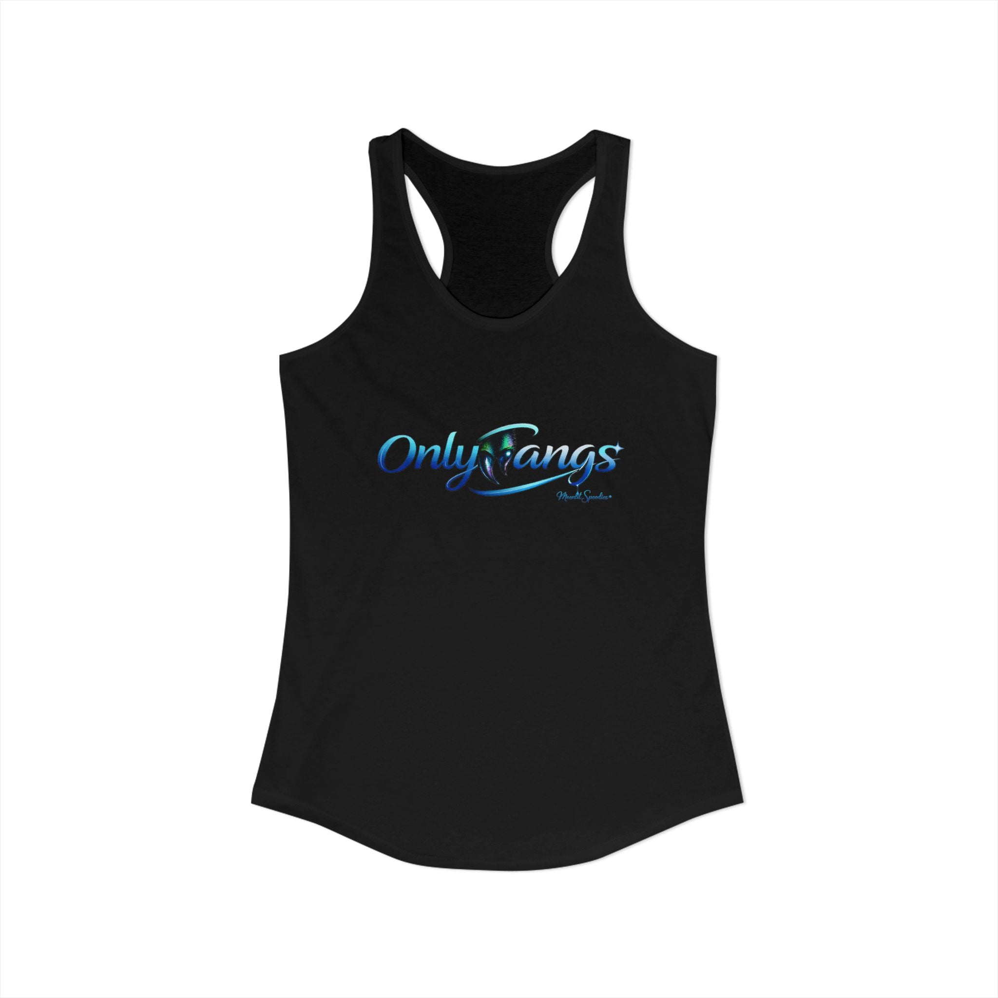 OnlyFangs Spoof Racerback Tank — Women's Graphic Tank Top