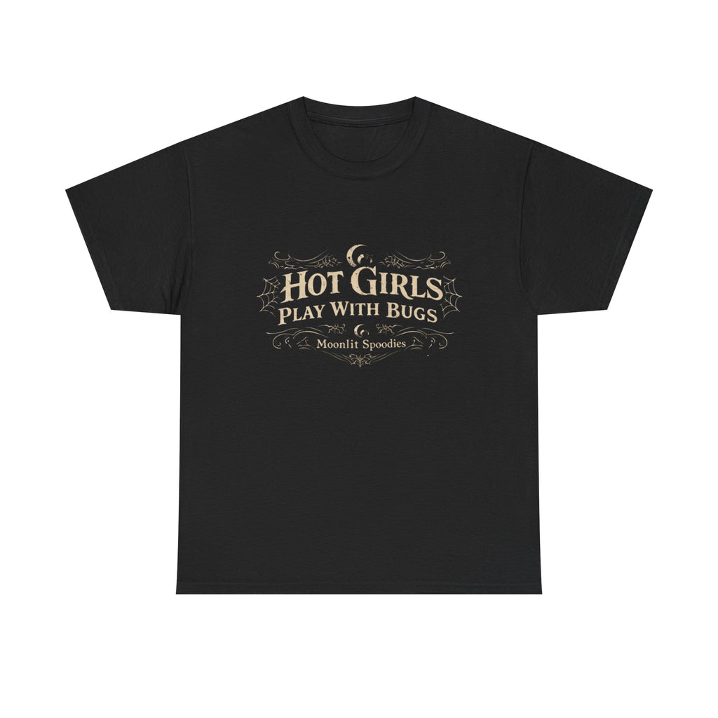 Bug Lover T-Shirt – “Hot Girls Play With Bugs” Vintage-Inspired Graphic Tee