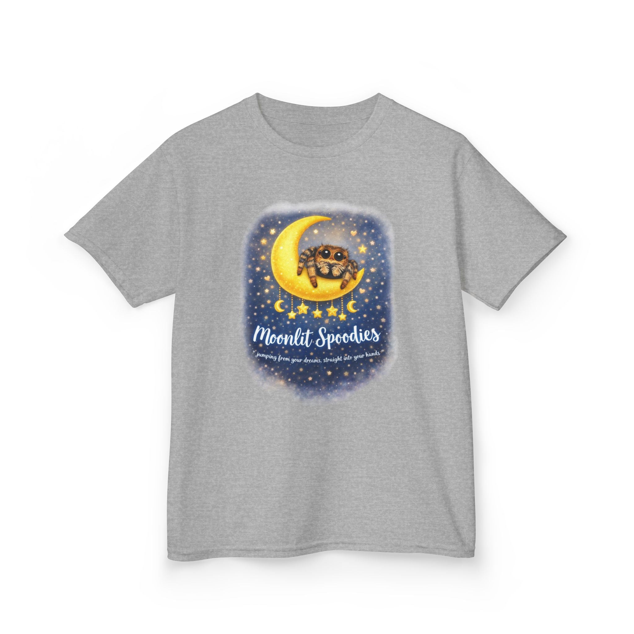 Kids Tee — 'Moonlit Speeders' Cute Moon & Turtle Night Sky Graphic