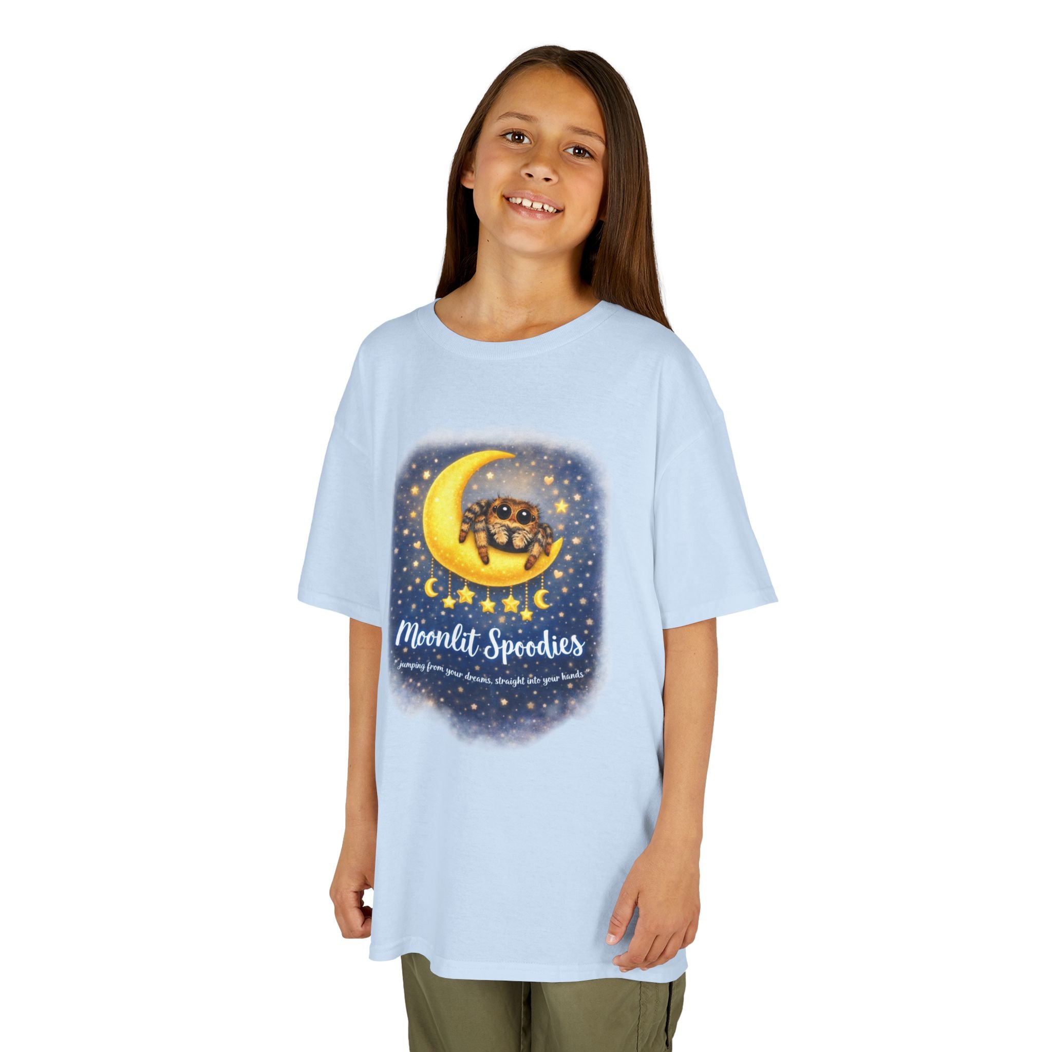 Kids Tee — 'Moonlit Speeders' Cute Moon & Turtle Night Sky Graphic