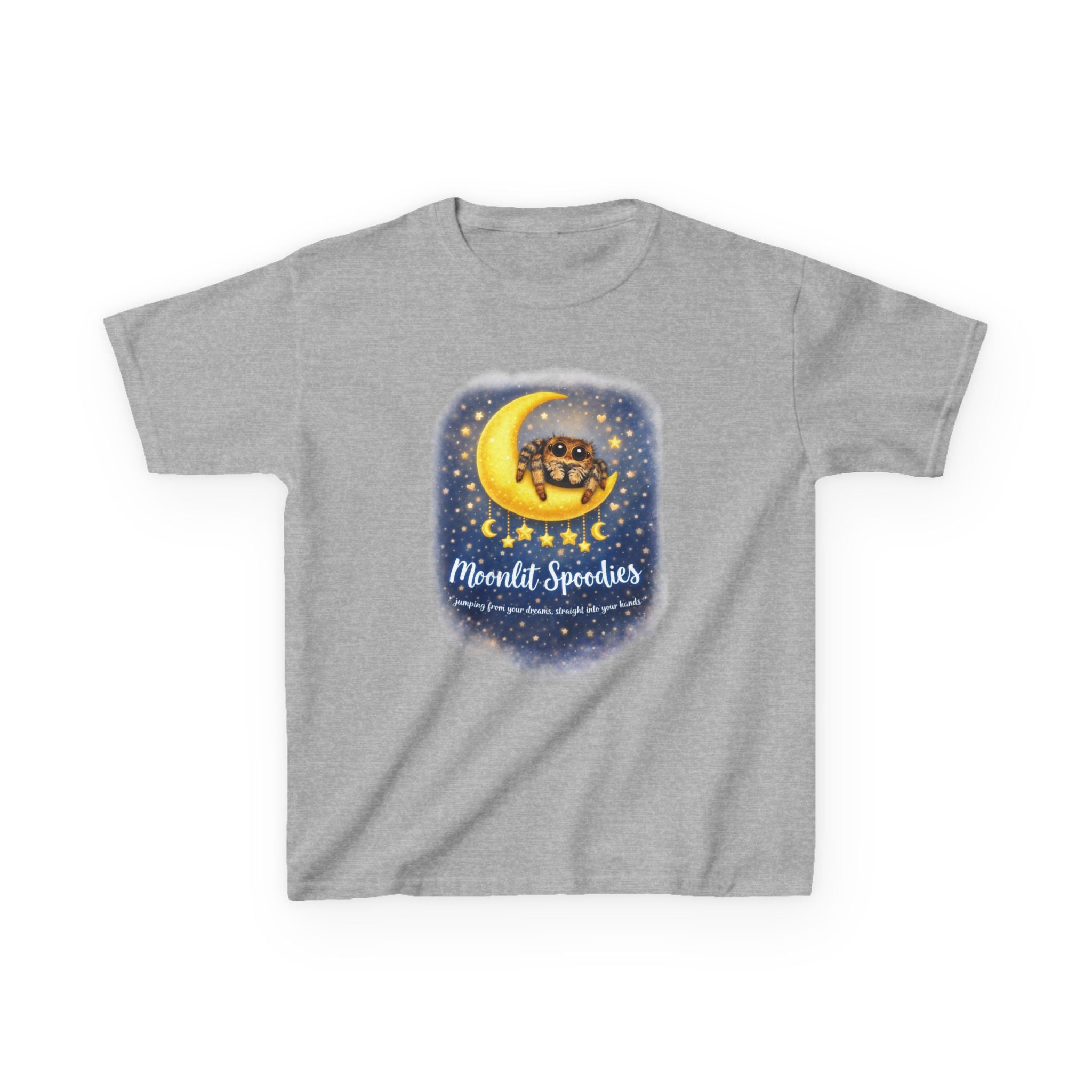 Kids Tee — 'Moonlit Speeders' Cute Moon & Turtle Night Sky Graphic
