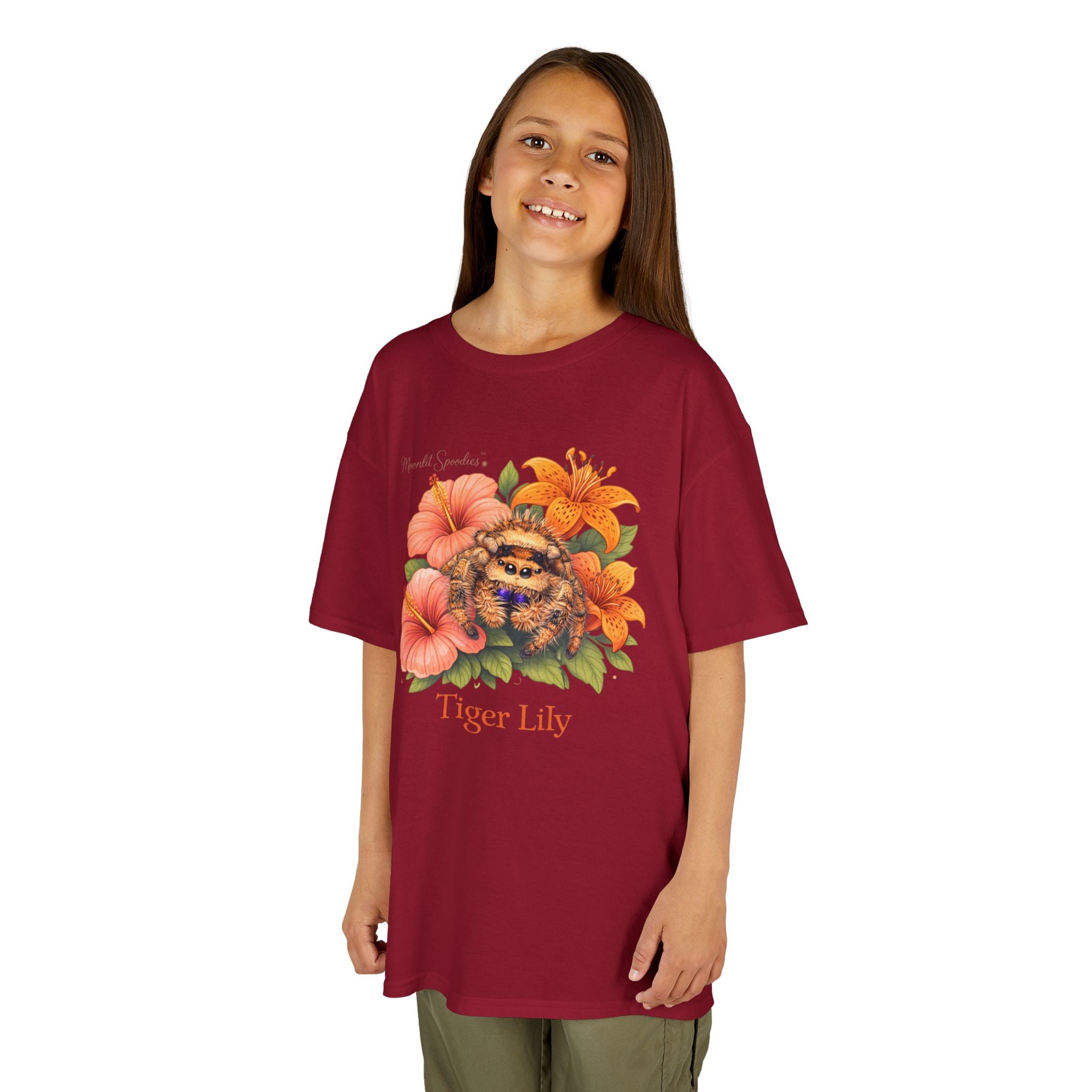 Kids Tee — Tiger Lily Floral Graphic