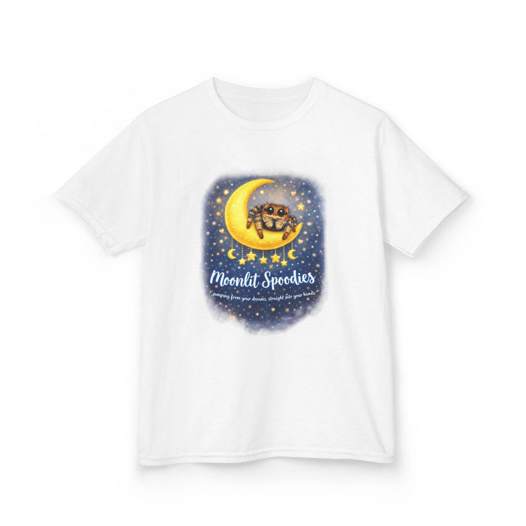 Kids Tee — 'Moonlit Speeders' Cute Moon & Turtle Night Sky Graphic