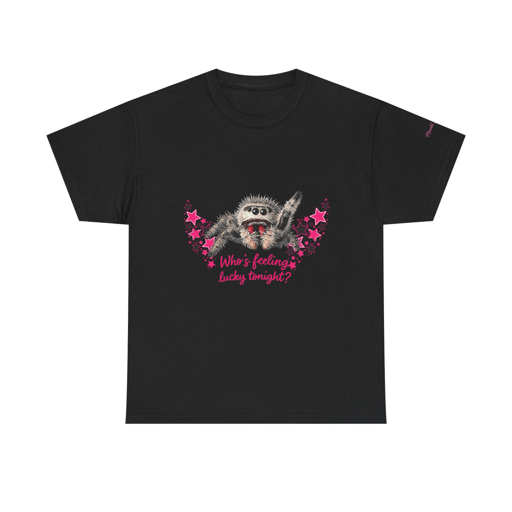 Who’s Feeling Lucky Tonight Spider T-Shirt — Lucky the Spider Graphic Tee