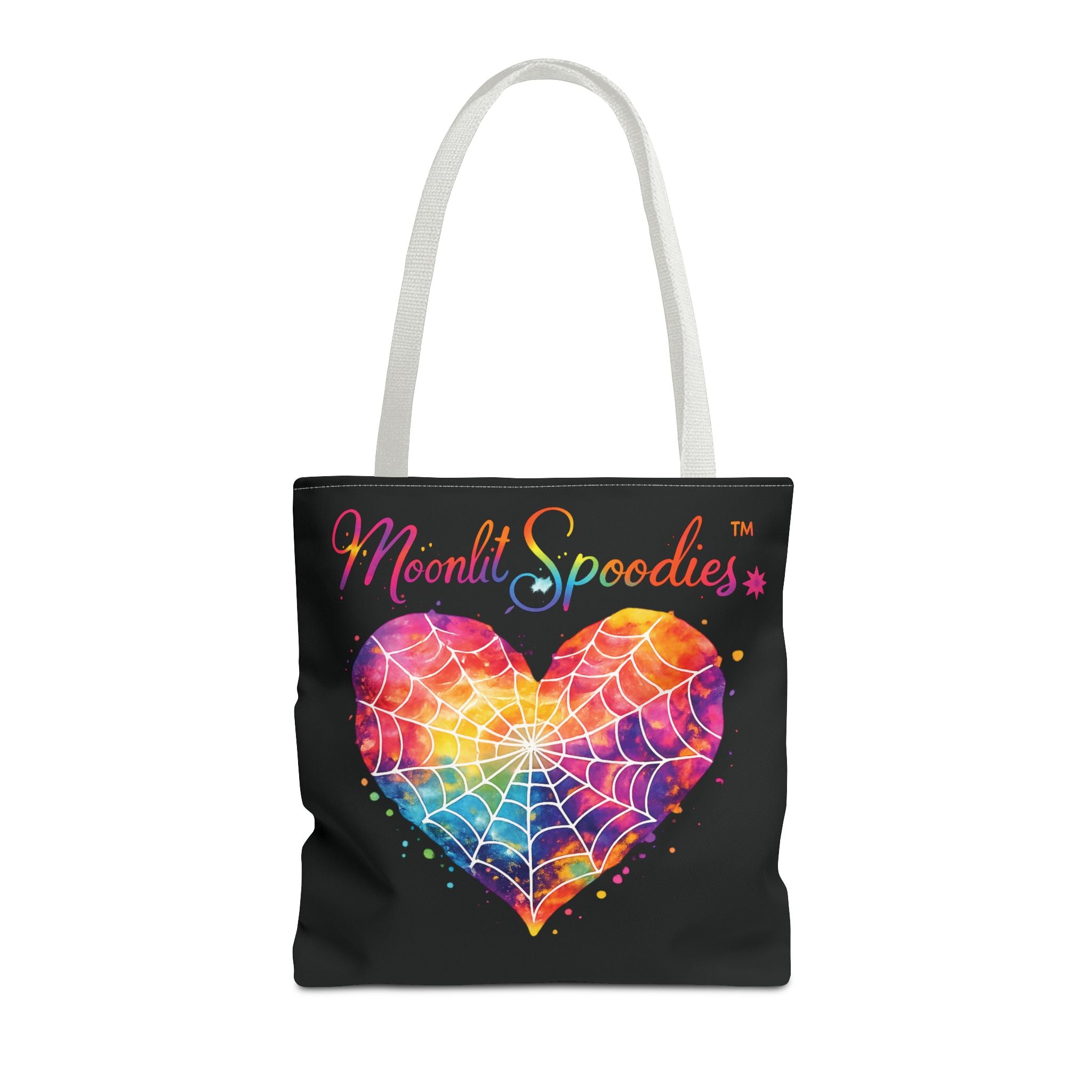 Moonlit Spoodies Rainbow Heart Tote Bag
