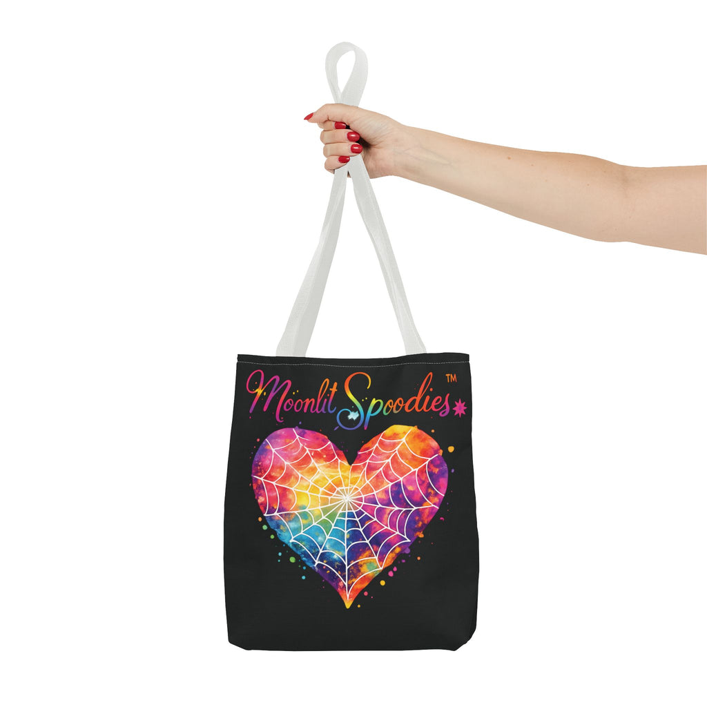 Moonlit Spoodies Rainbow Heart Tote Bag