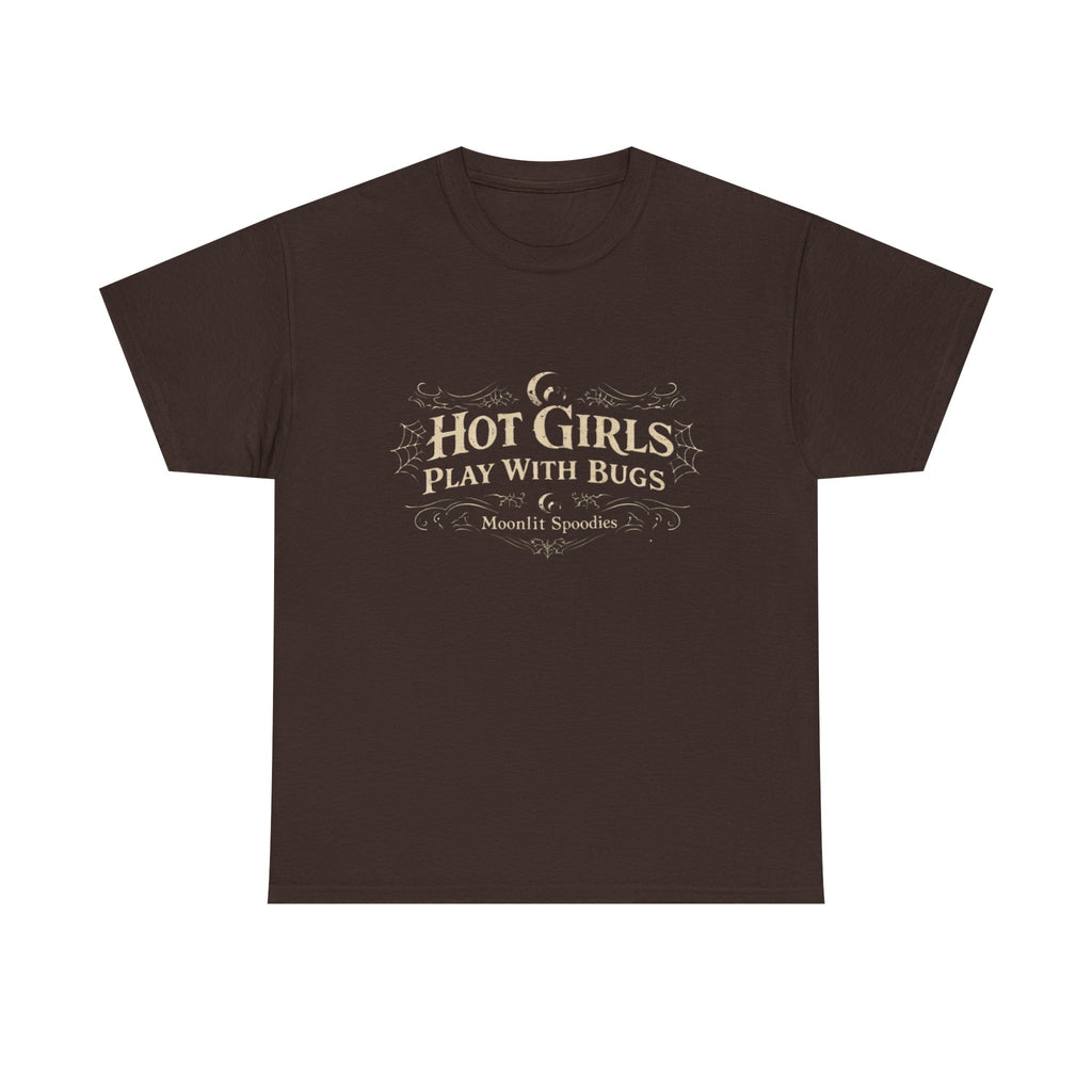 Bug Lover T-Shirt – “Hot Girls Play With Bugs” Vintage-Inspired Graphic Tee