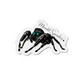 Jumping Spider Die-Cut Magnet — Cute Realistic Black Tarantula Fridge Magnet
