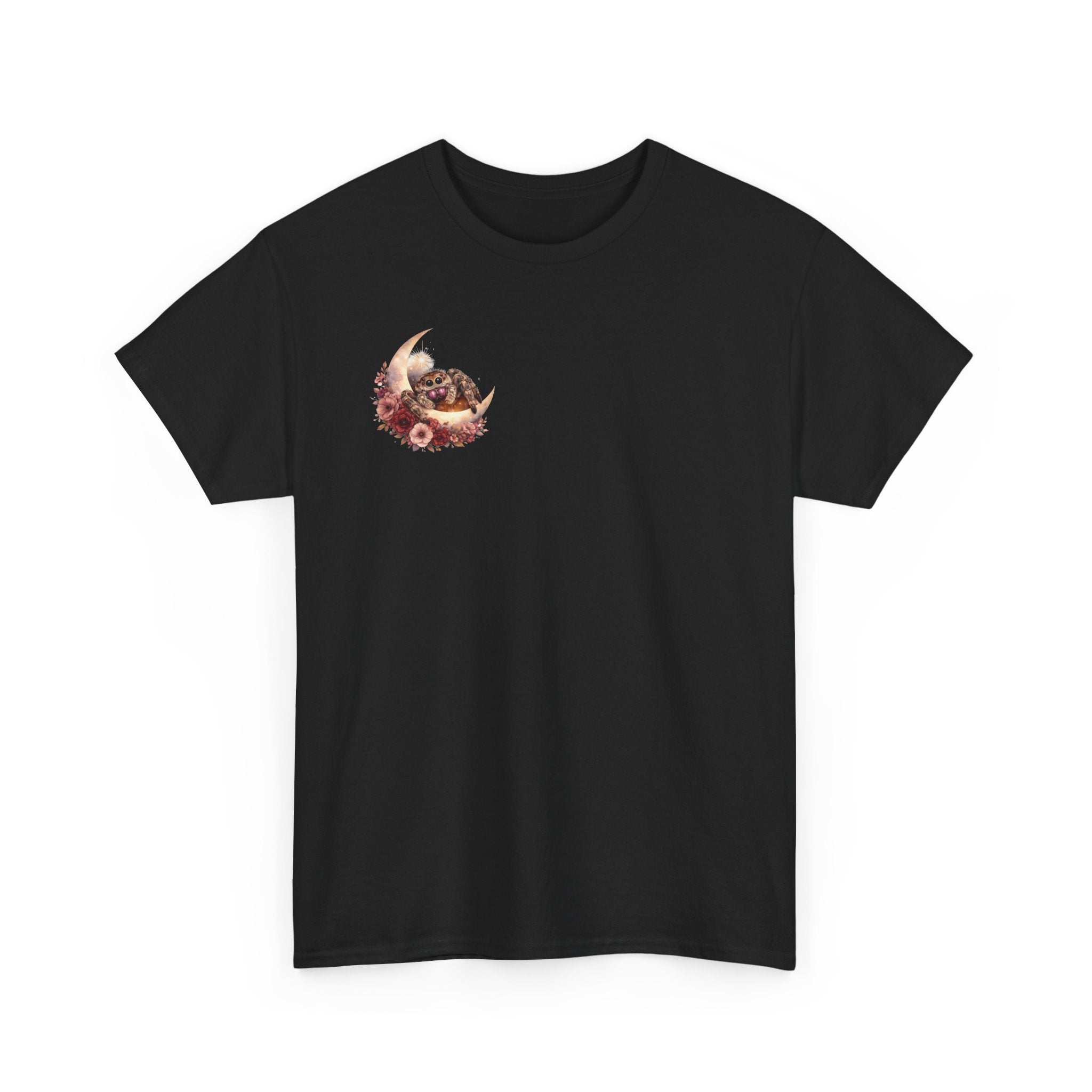 Moonlit Spoodies Tee — Minimal Sorsha Front Graphic with Logo & Slogan Back