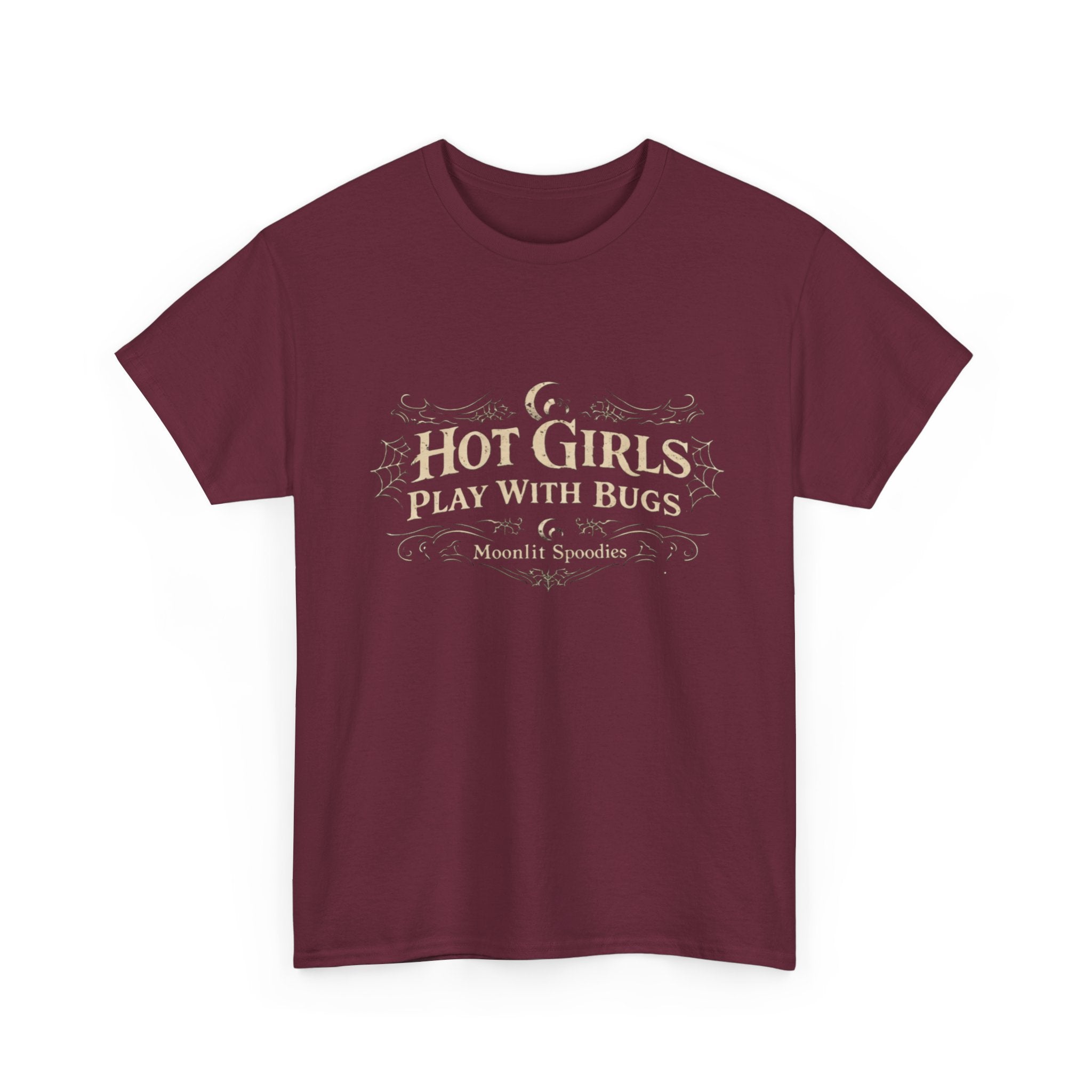 Bug Lover T-Shirt – “Hot Girls Play With Bugs” Vintage-Inspired Graphic Tee