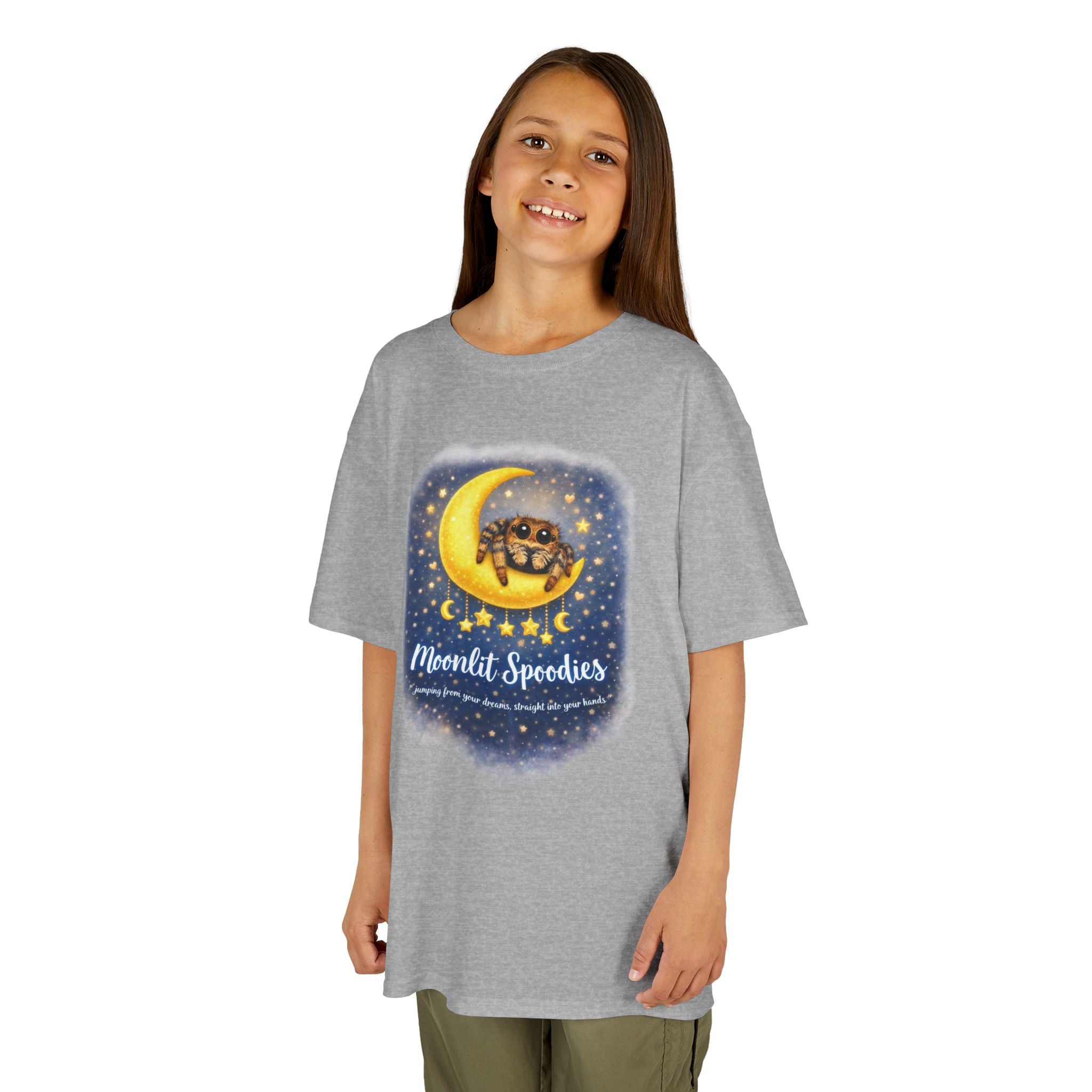 Kids Tee — 'Moonlit Speeders' Cute Moon & Turtle Night Sky Graphic
