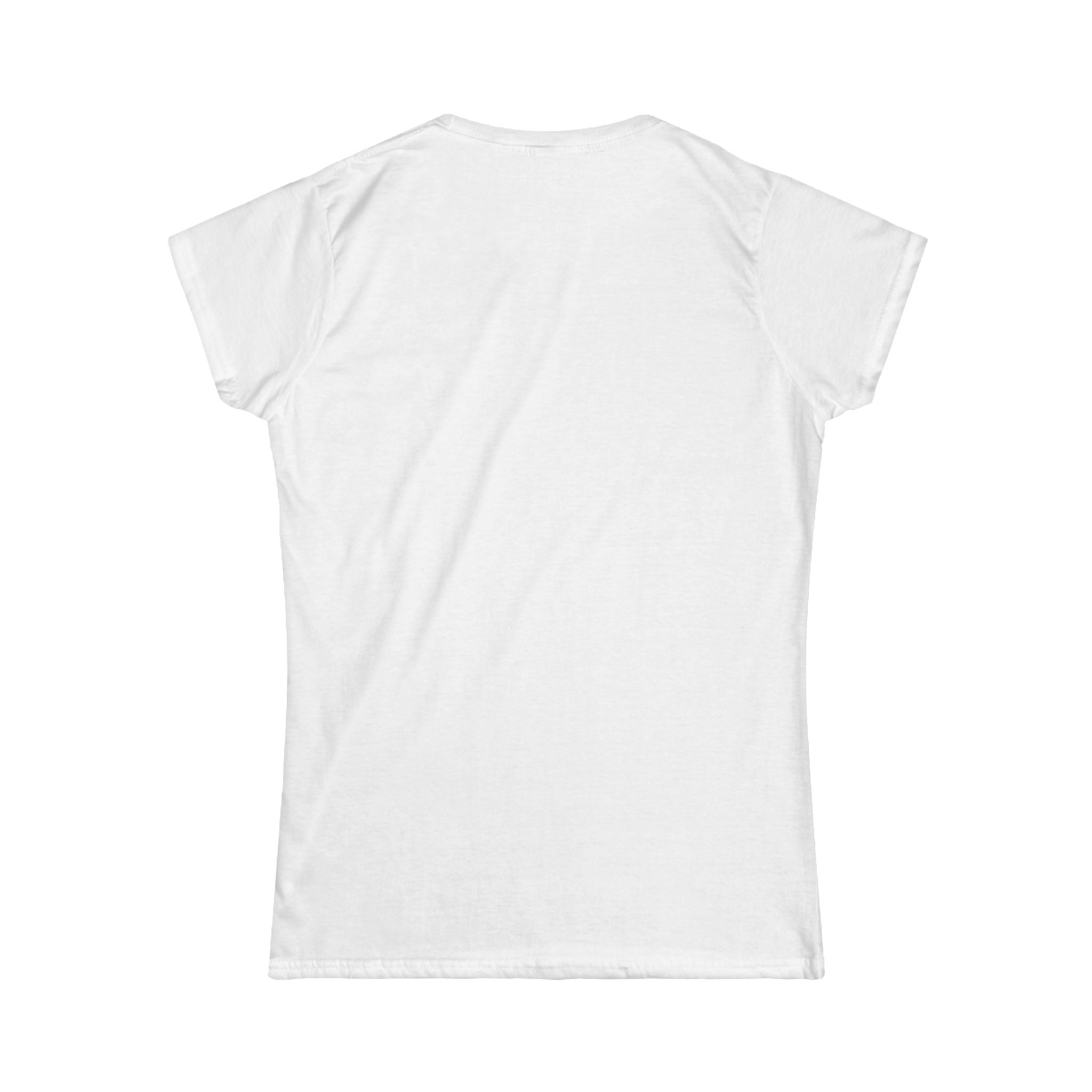 Women's Tee — Sorsha the Jumping Spider on Crescent Moon with Floral Bouquet