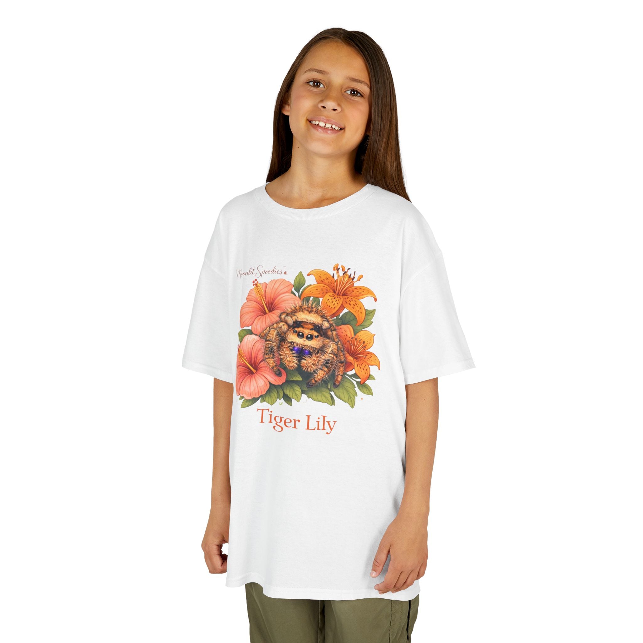 Kids Tee — Tiger Lily Floral Graphic
