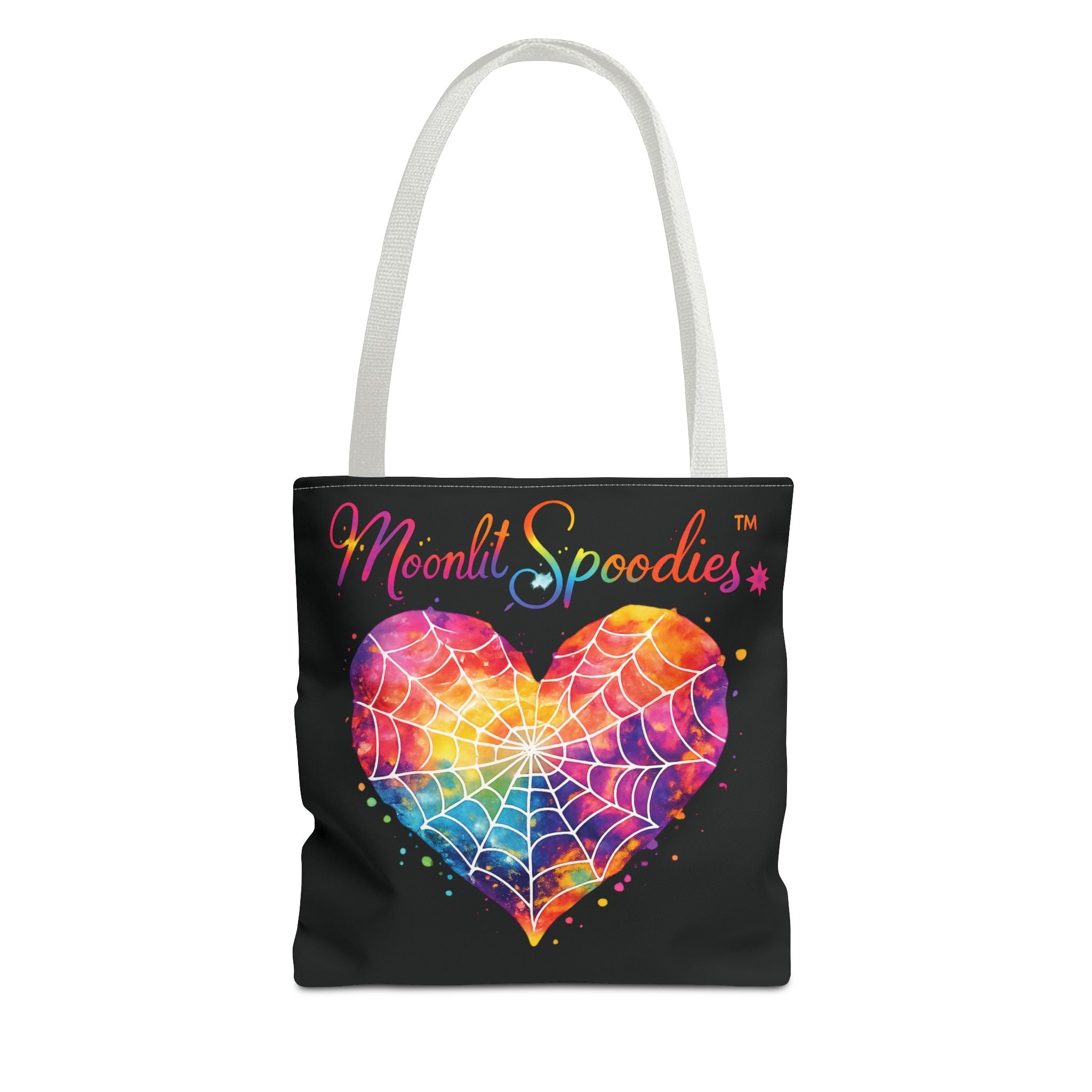 Moonlit Spoodies Rainbow Heart Tote Bag